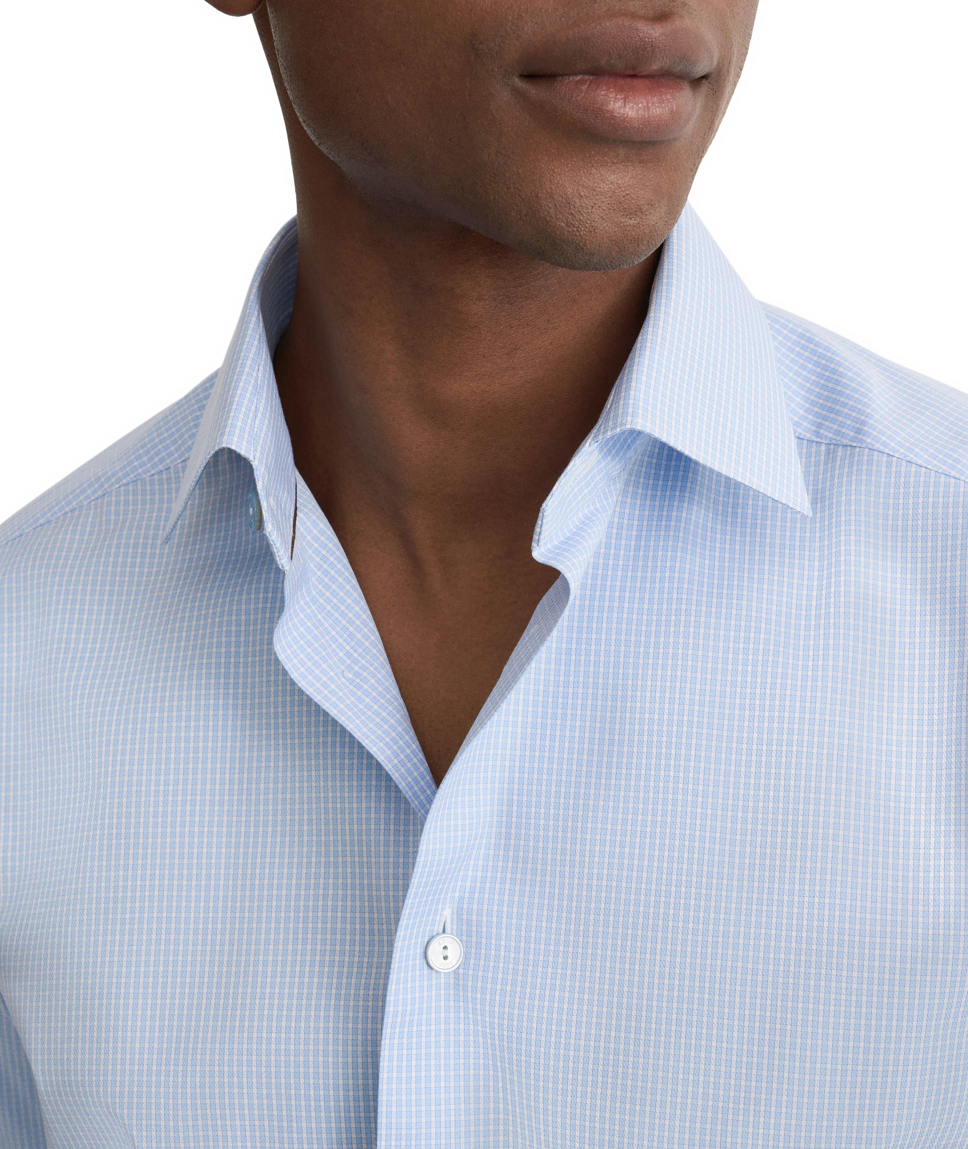 Slim-Fit Check Supima Cotton Shirt image 3