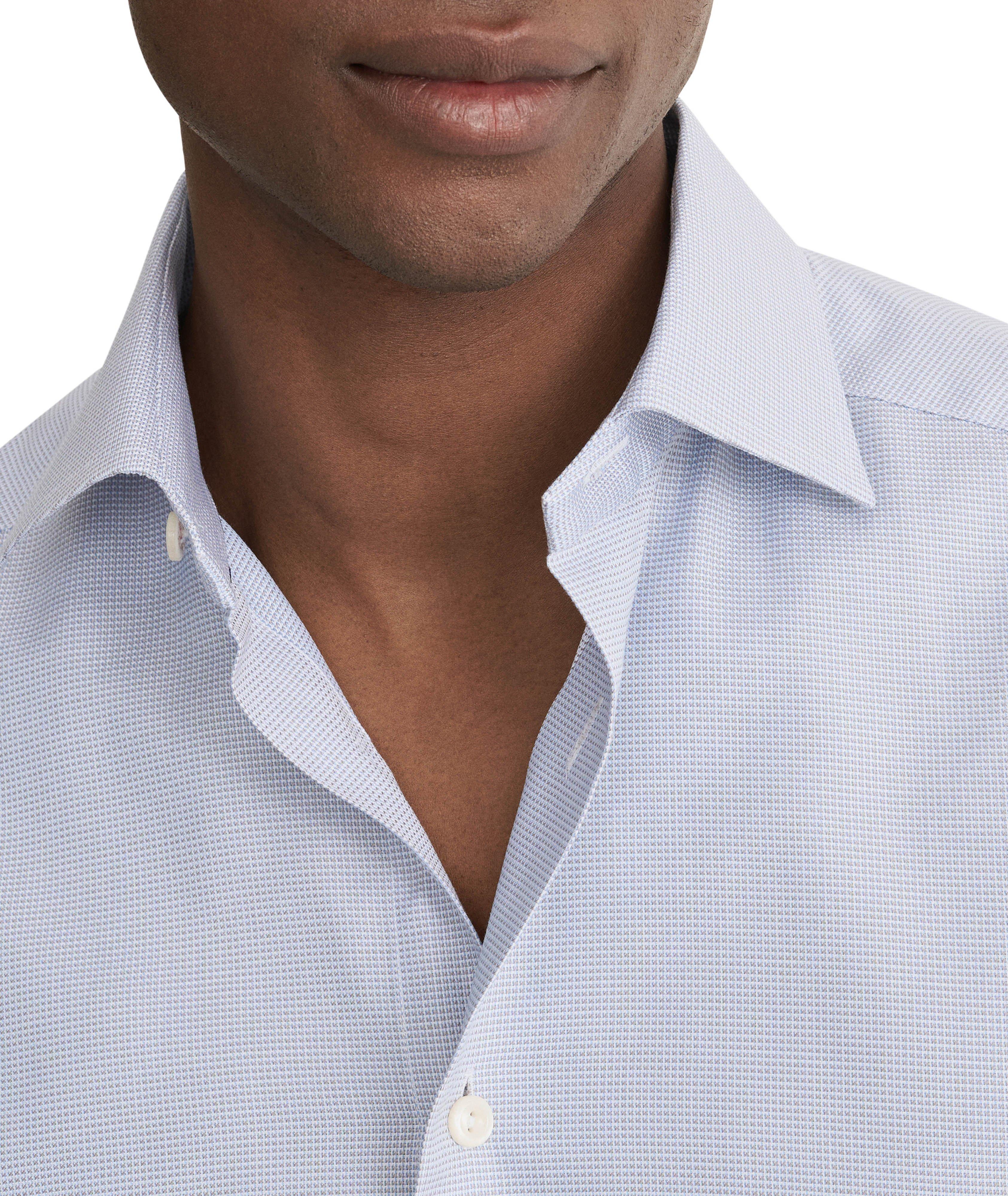 Contemporary-Fit Semi-Solid Dobby Shirt image 3