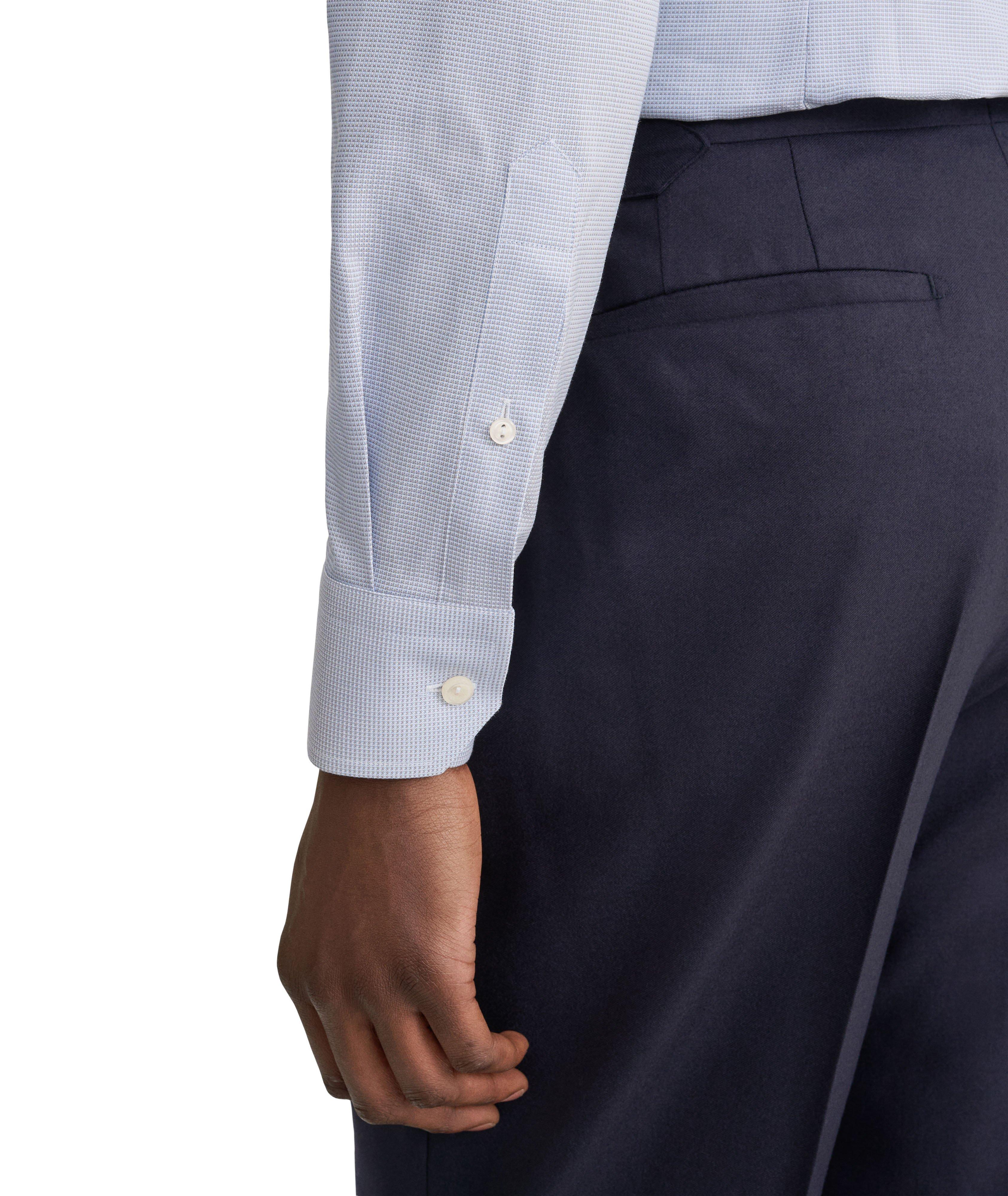 Contemporary-Fit Semi-Solid Dobby Shirt image 4