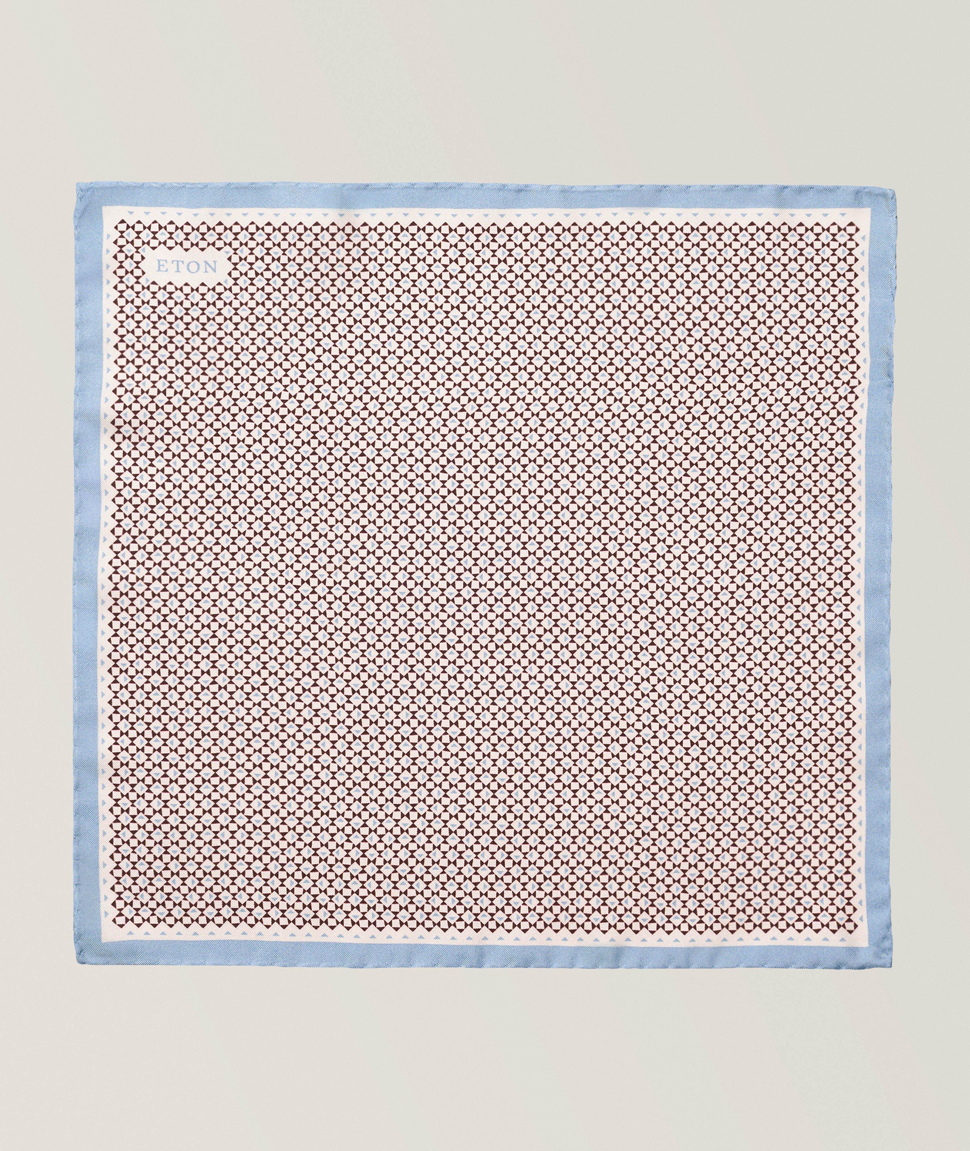 Geometric Silk Pocket Square image 0