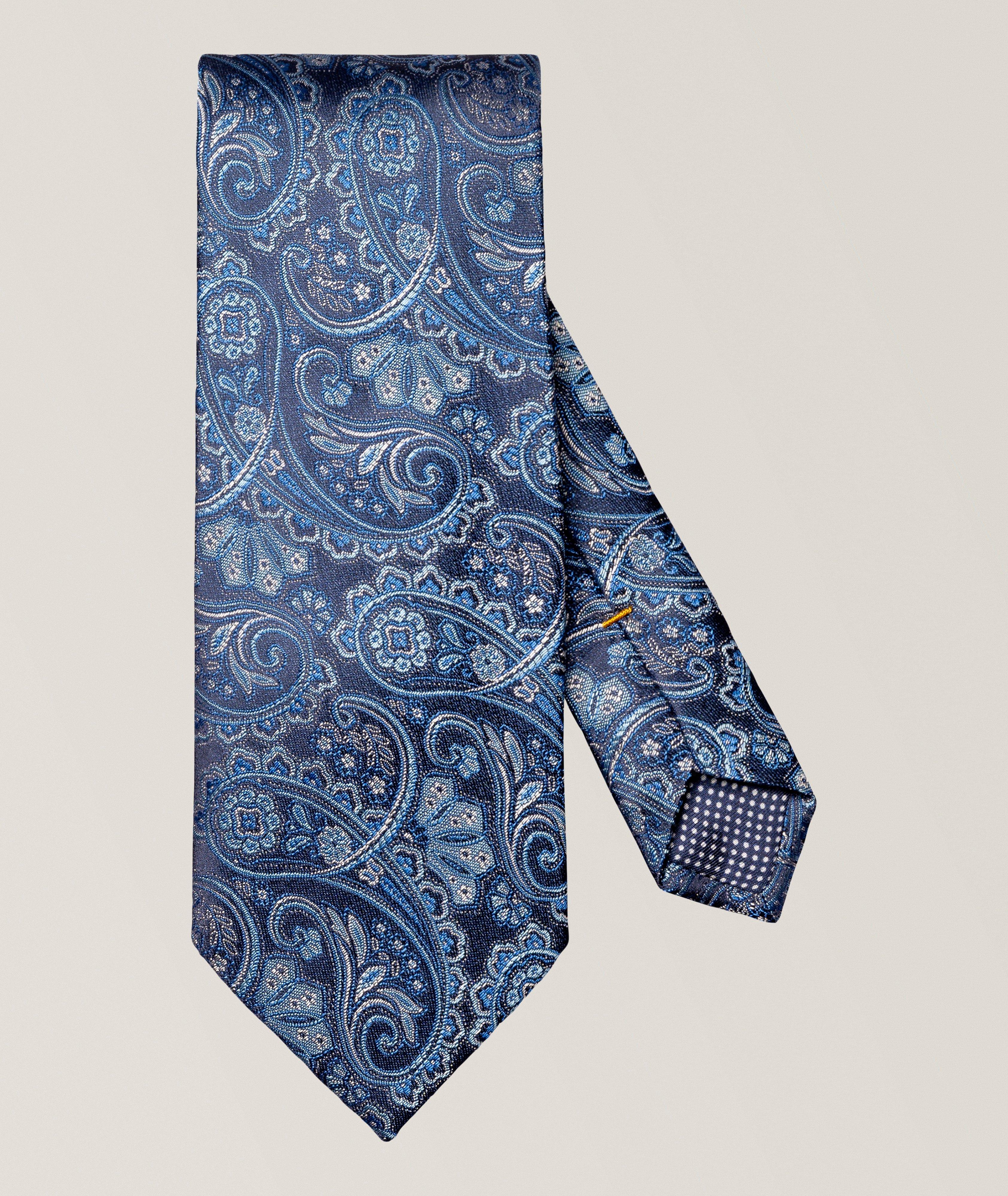 Eton Paisley Woven Silk Tie