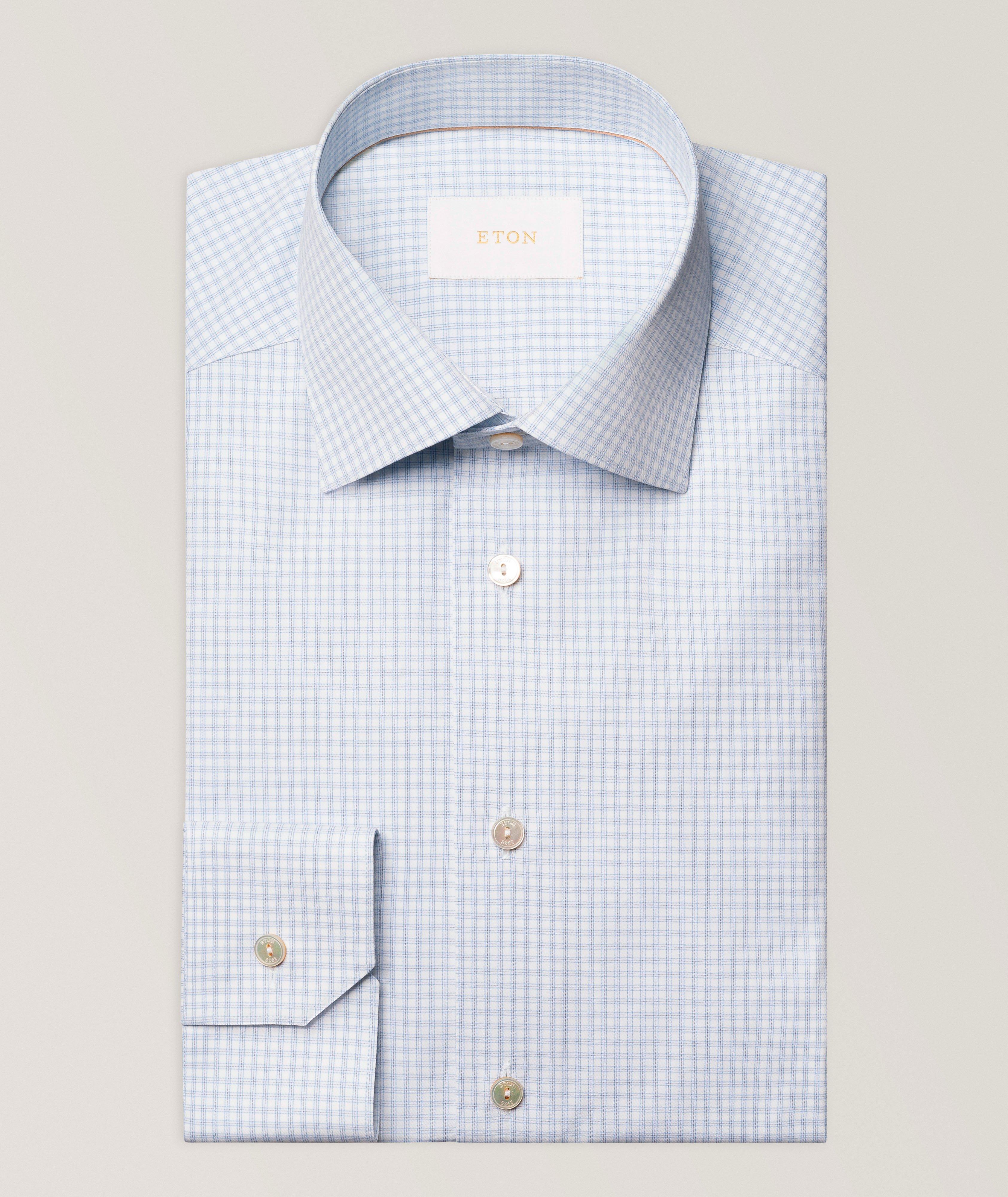 Eton Contemporary-Fit Check Supima Cotton Shirt