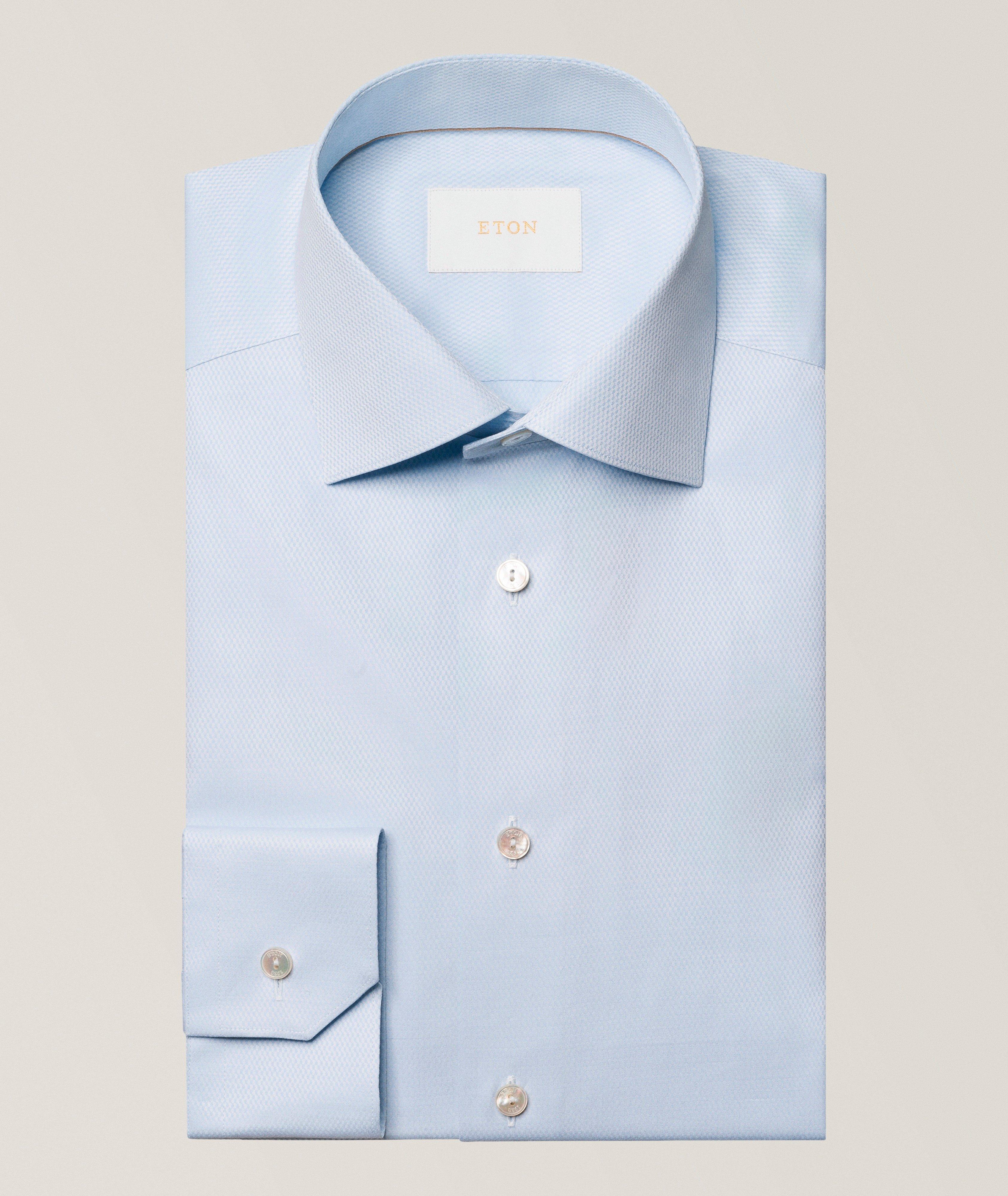 Eton Contemporary-Fit Semi-Solid Supima Dress Shirt