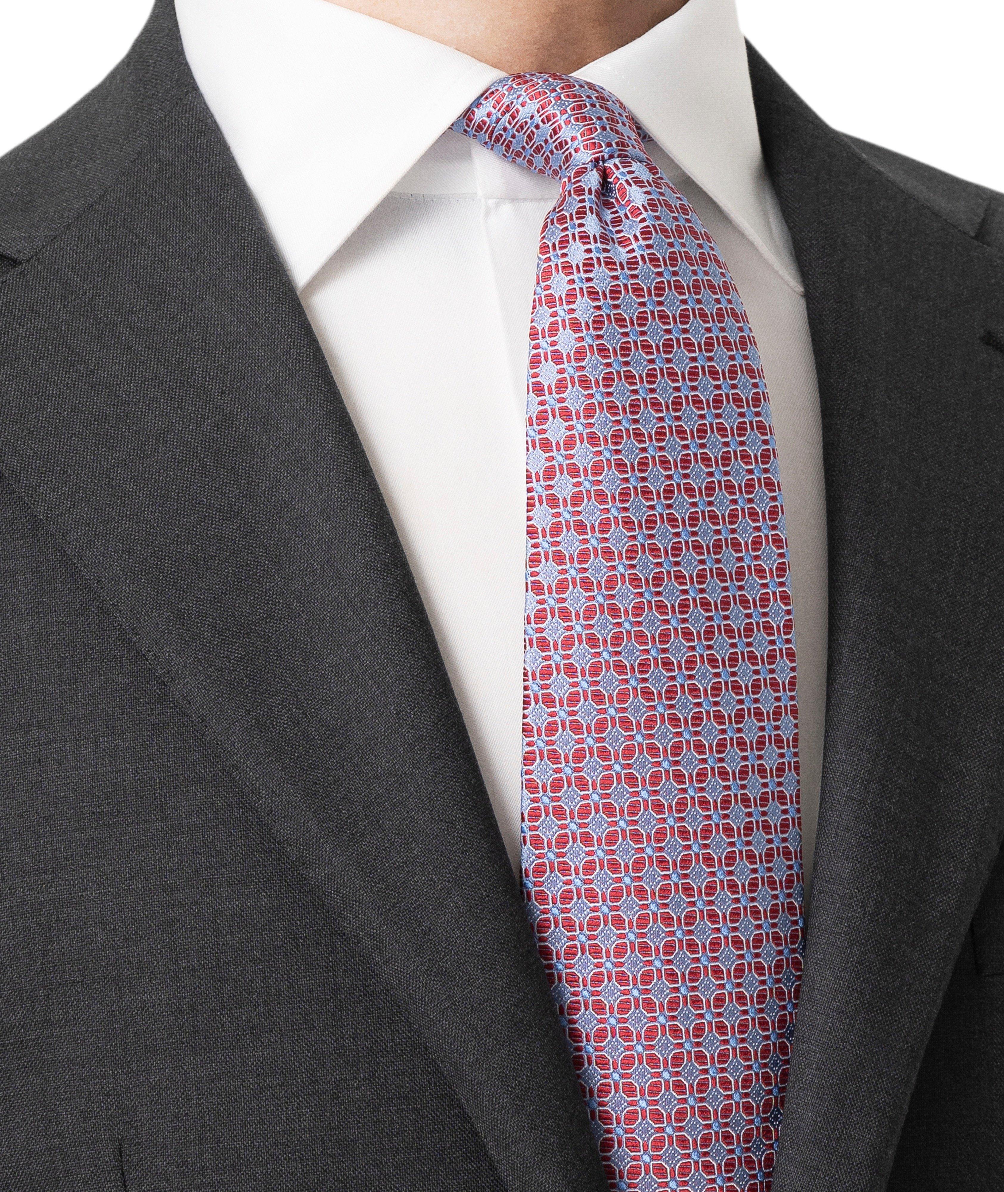 Medallion Woven Silk Tie image 3