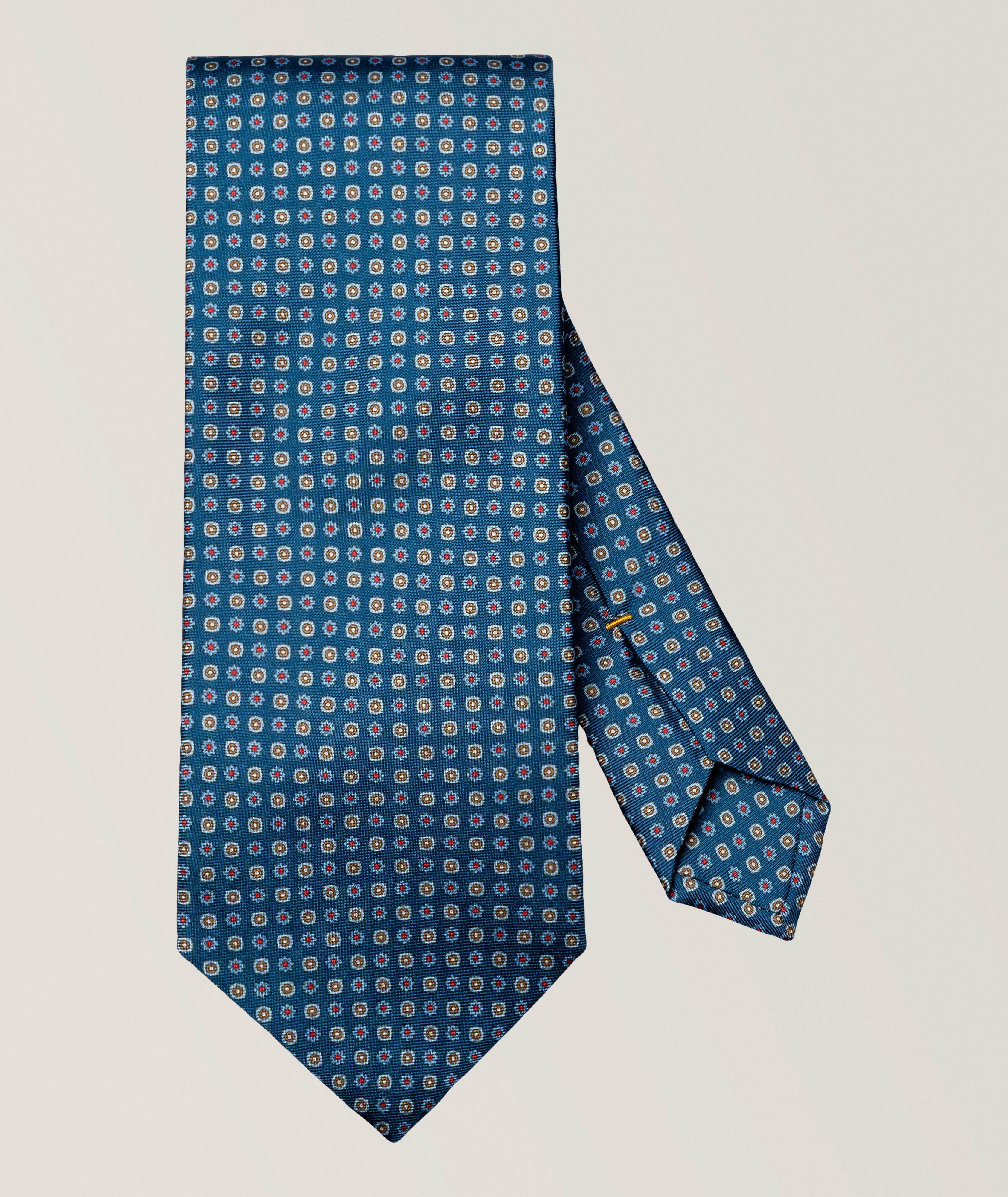 Micro-Floral Silk Tie image 0