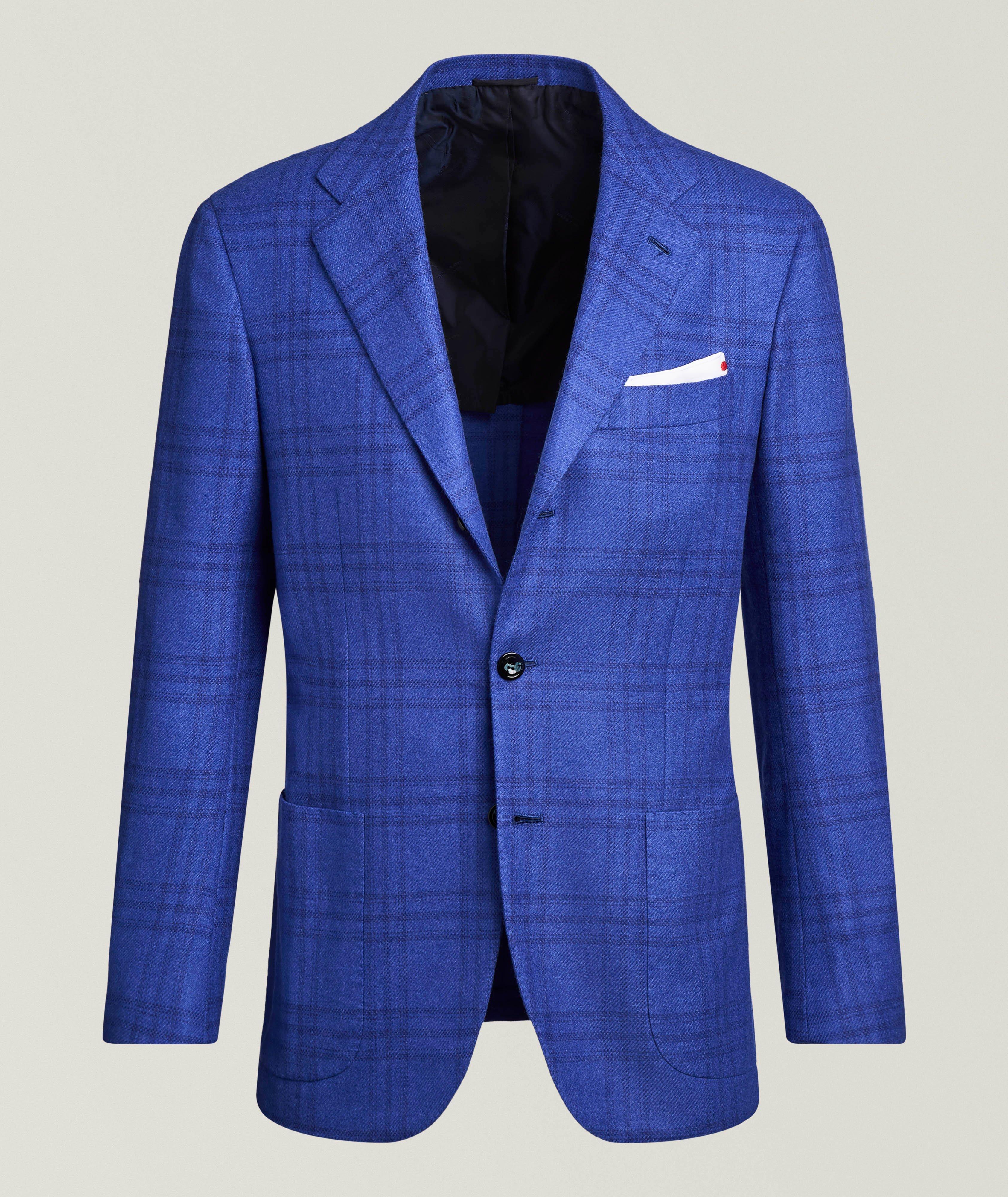 Kiton Checked Cashmere Sport Jacket