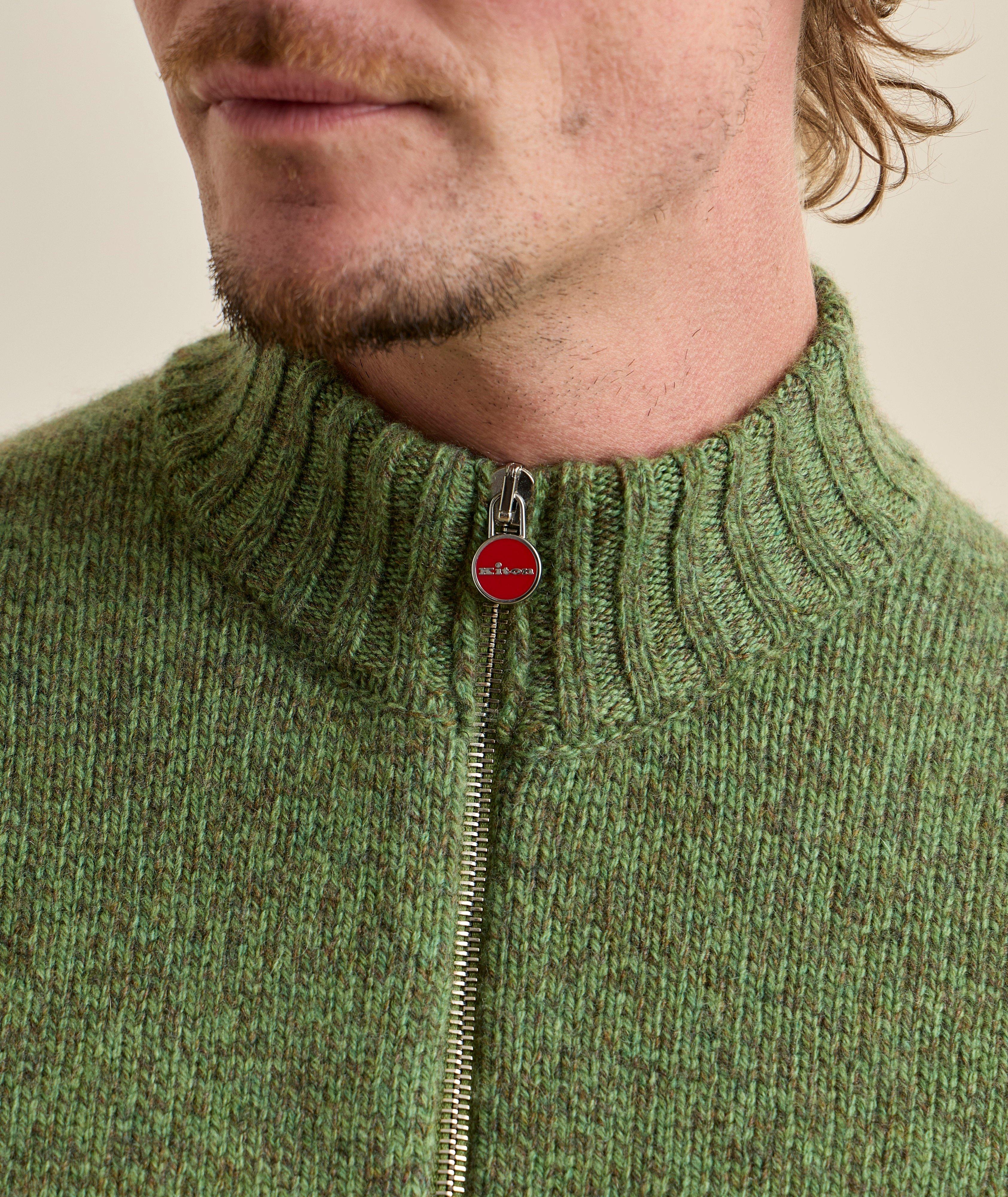 Cardigan cachemire mélange zippé image 3