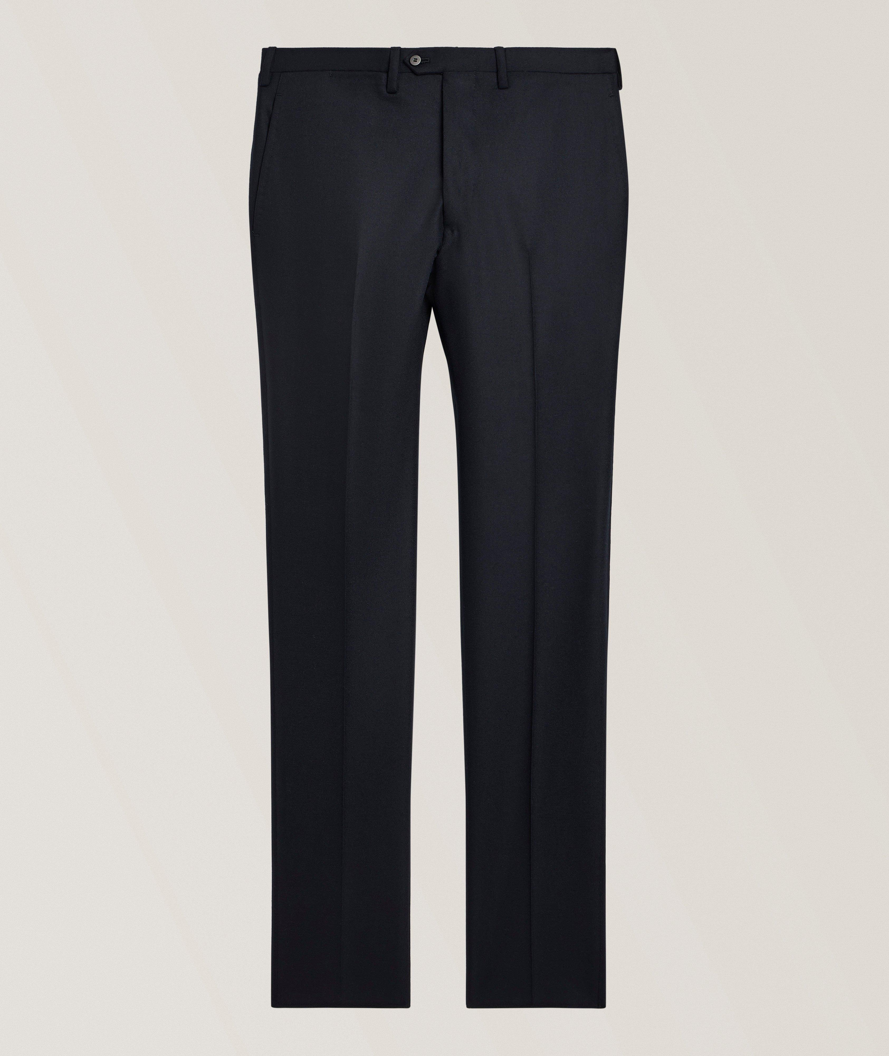 Kiton Brushed Wool-Blend Dress Pants 