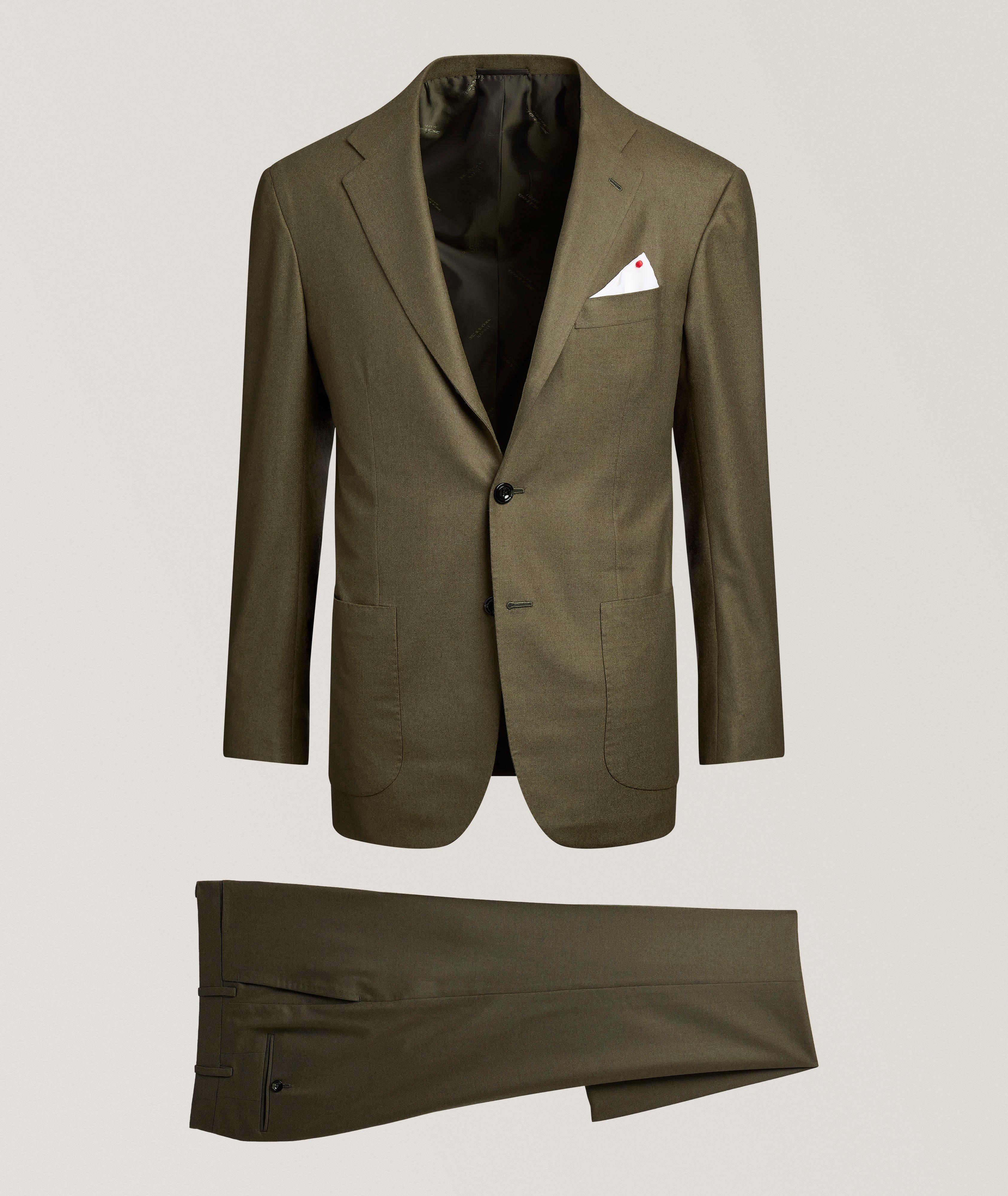 Kiton Brushed Wool-Cashmere Suit 