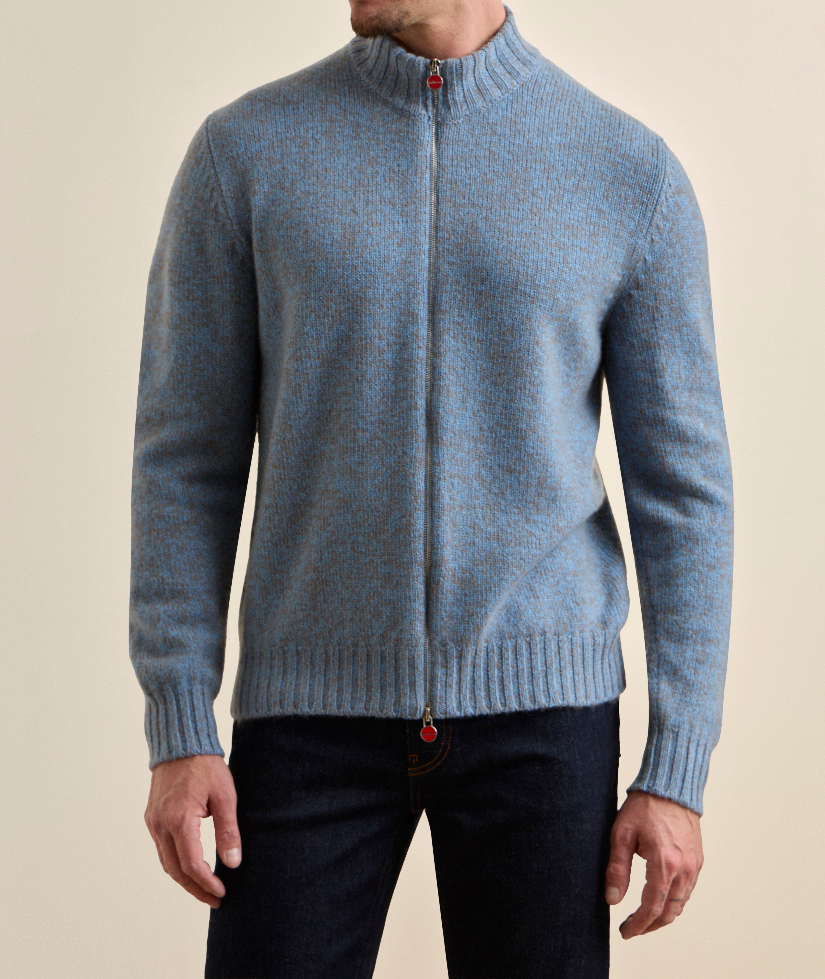 Cardigan cachemire mélange zippé image 1