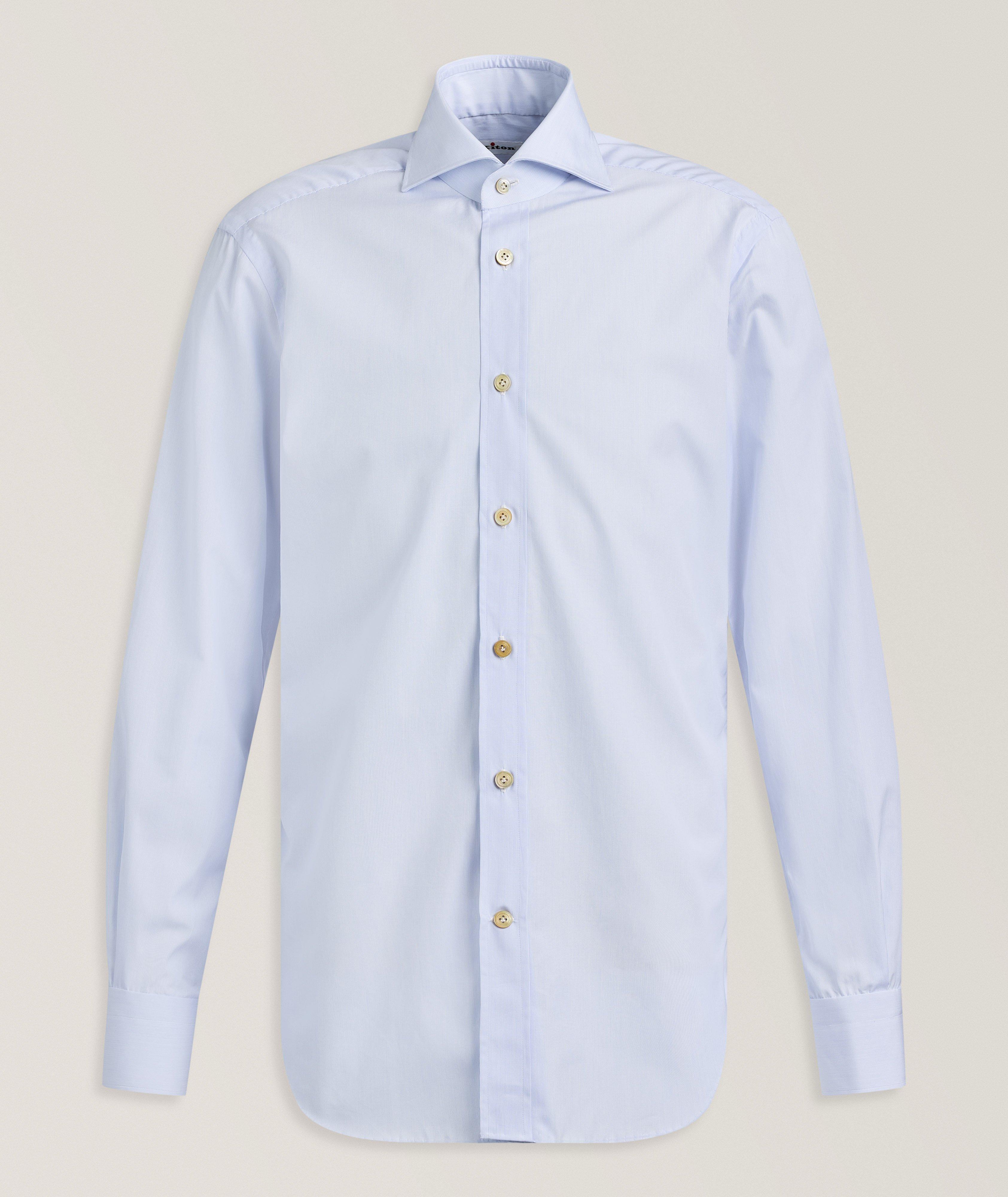 Kiton Fine Striped Cotton Shirt