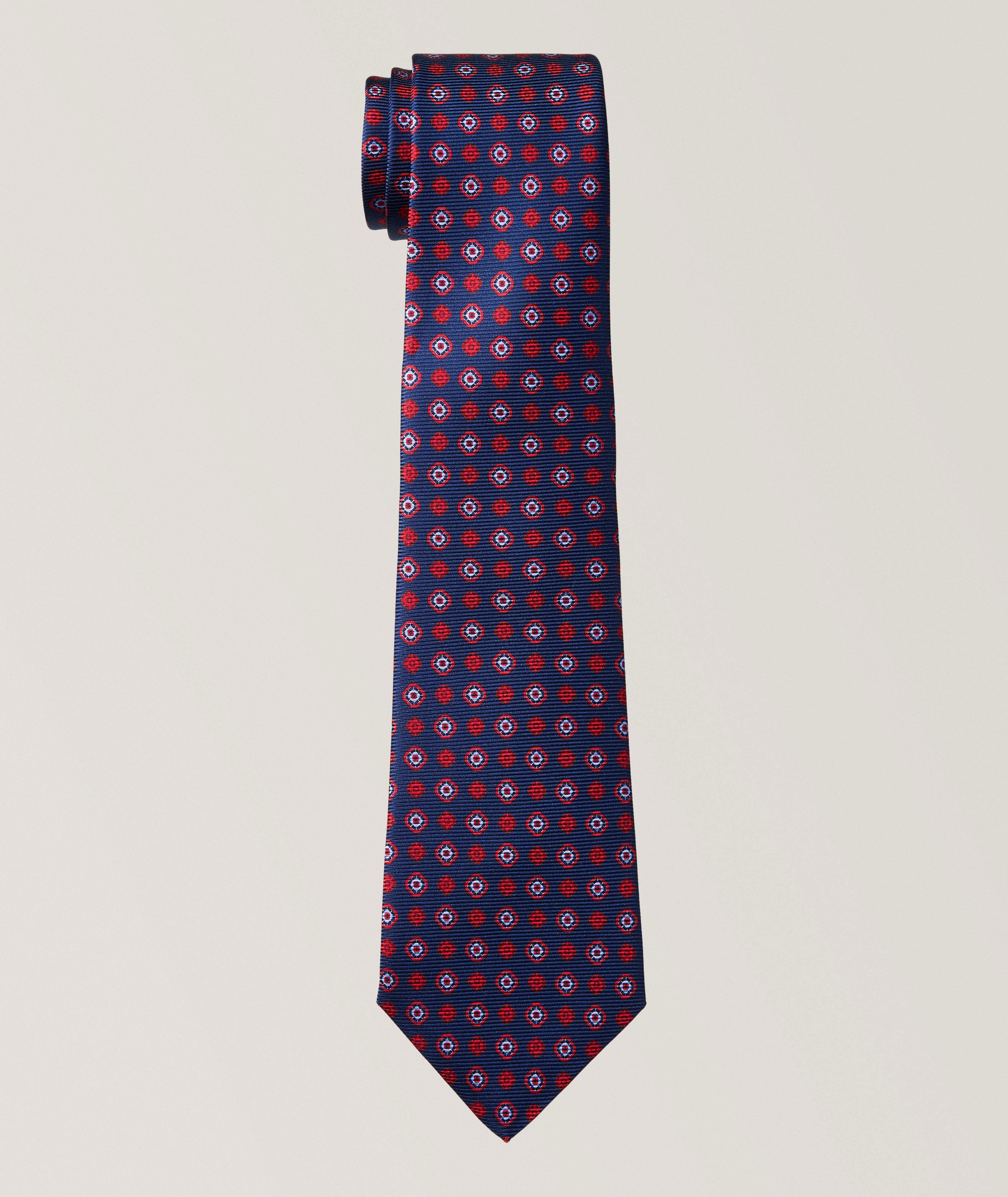 Kiton Medallion Silk Tie 