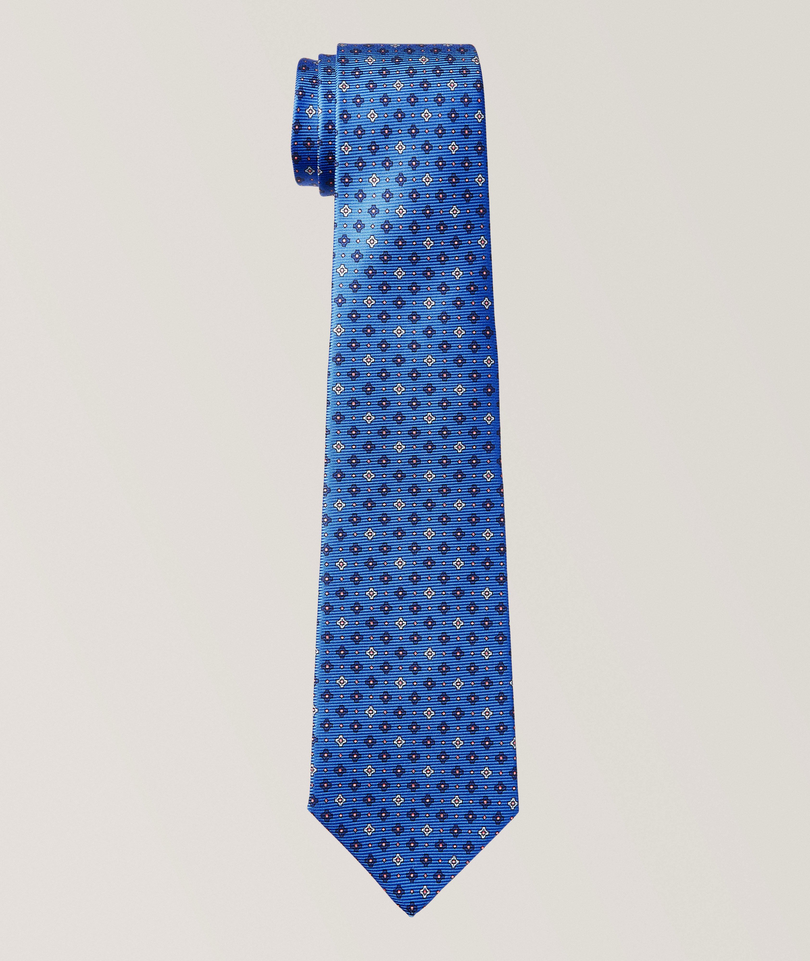 Kiton Micro Medallion Silk Tie 