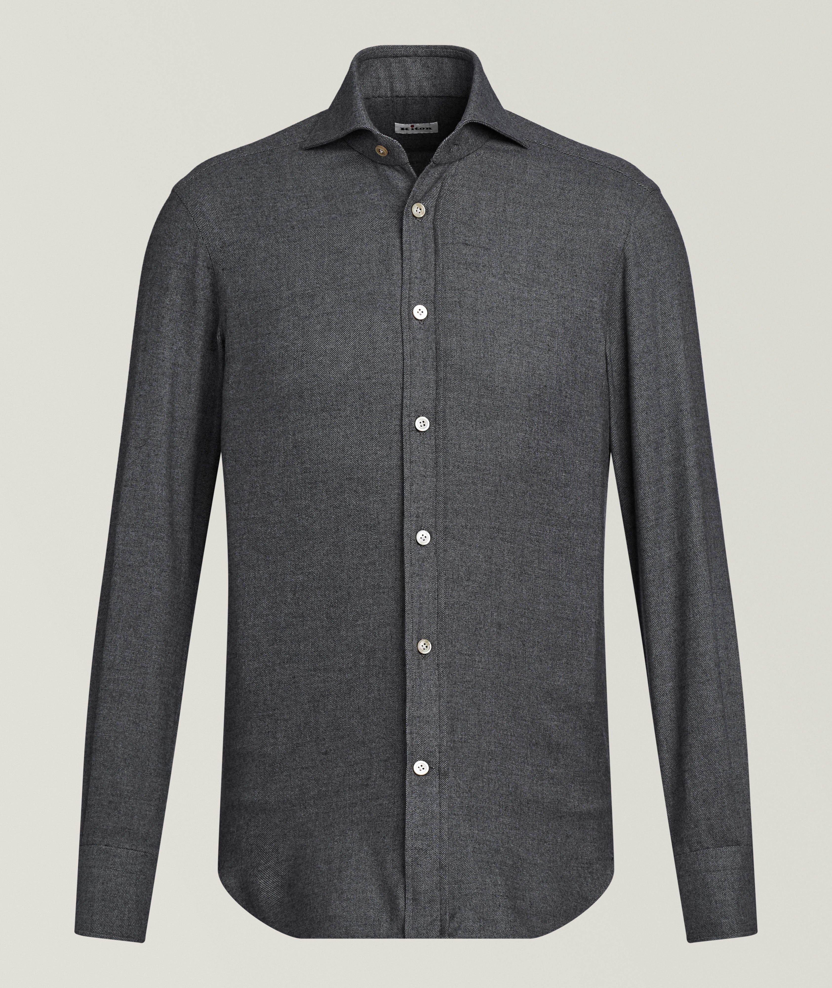 Kiton Brushed Cotton Oxford Shirt 