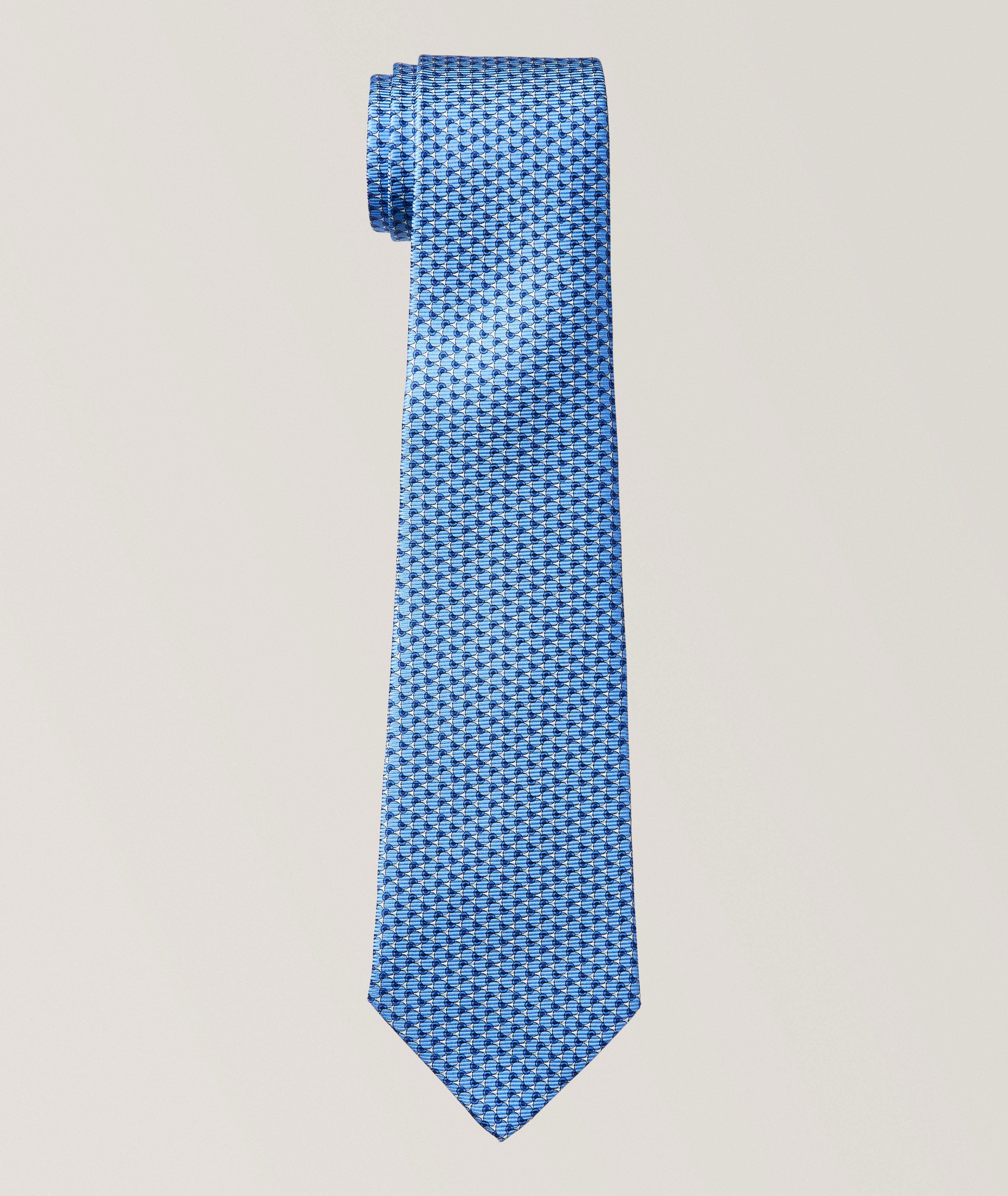 Kiton Neat Silk Tie 