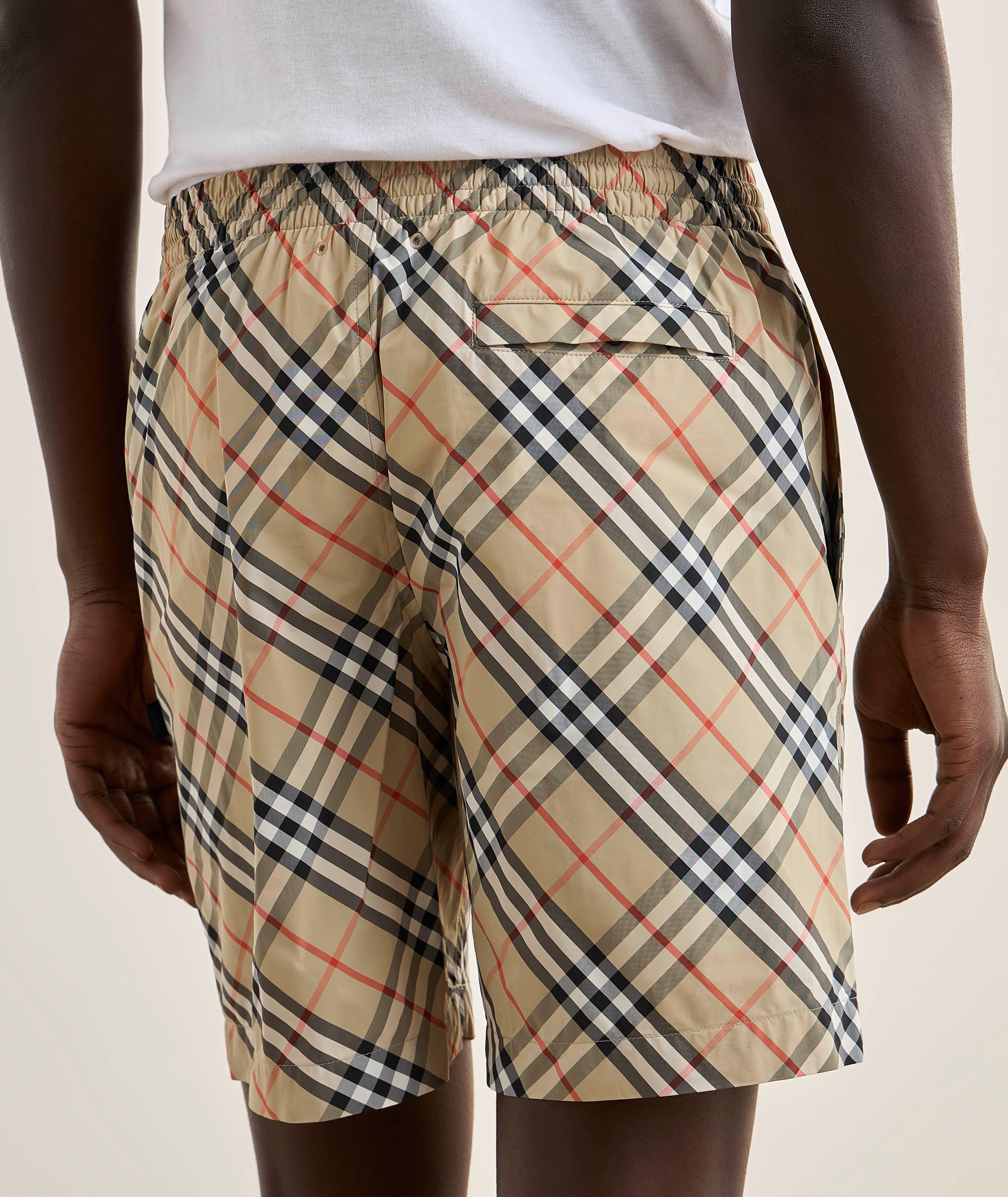 Check-Print Swim Shorts image 2