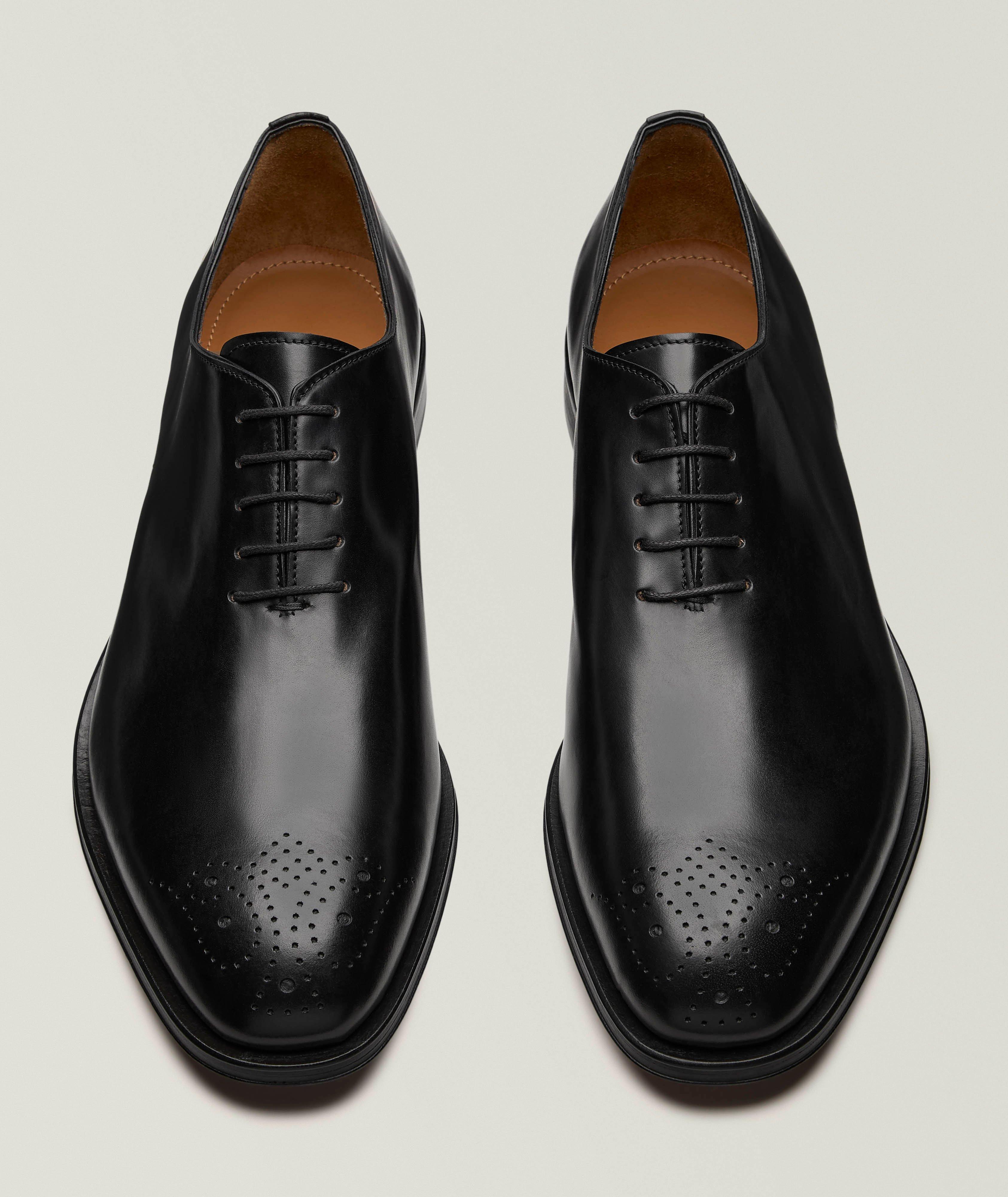Richelieus en cuir brogues seule-pièce image 1