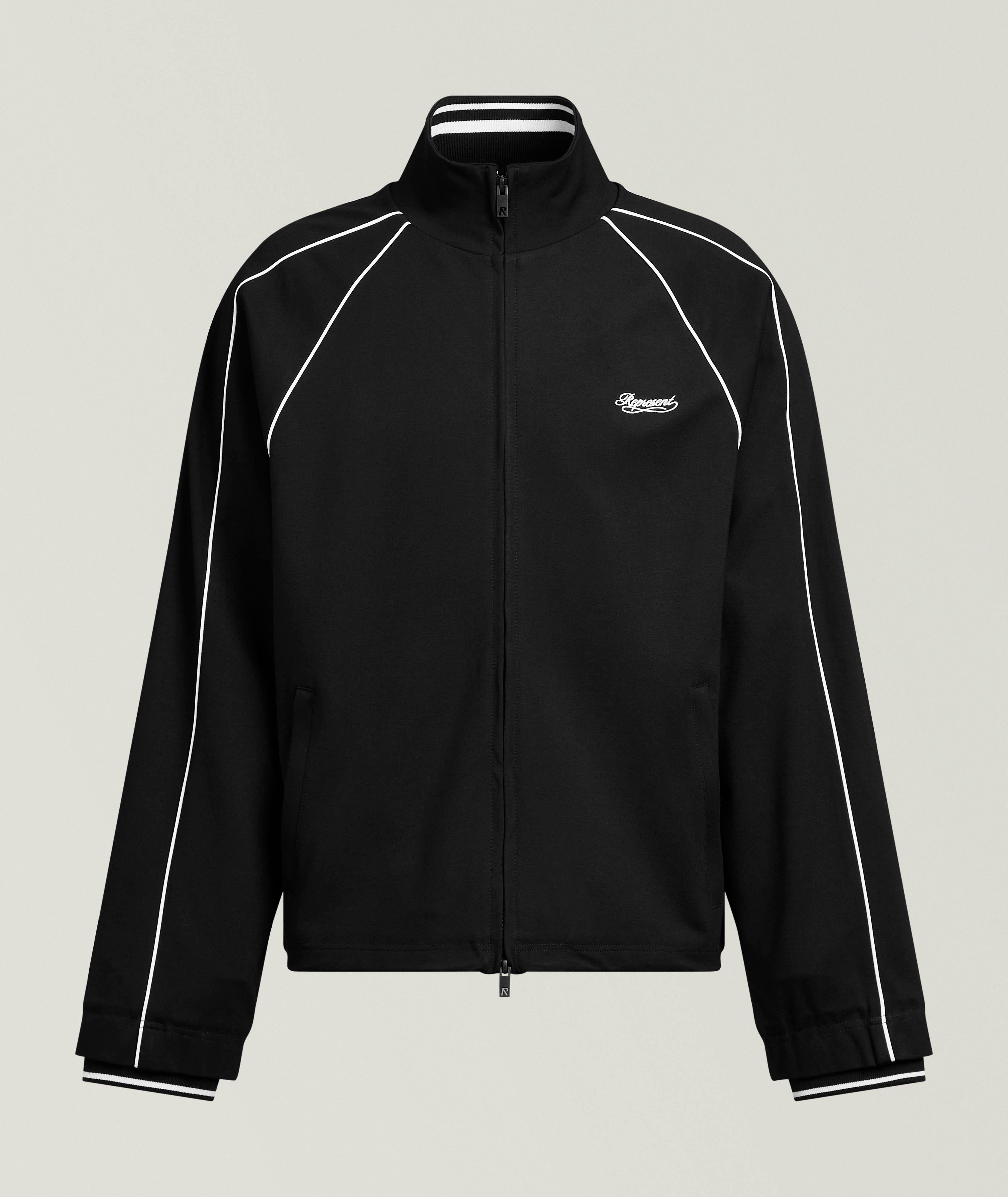 Represent REP LS BLK TRK JKT