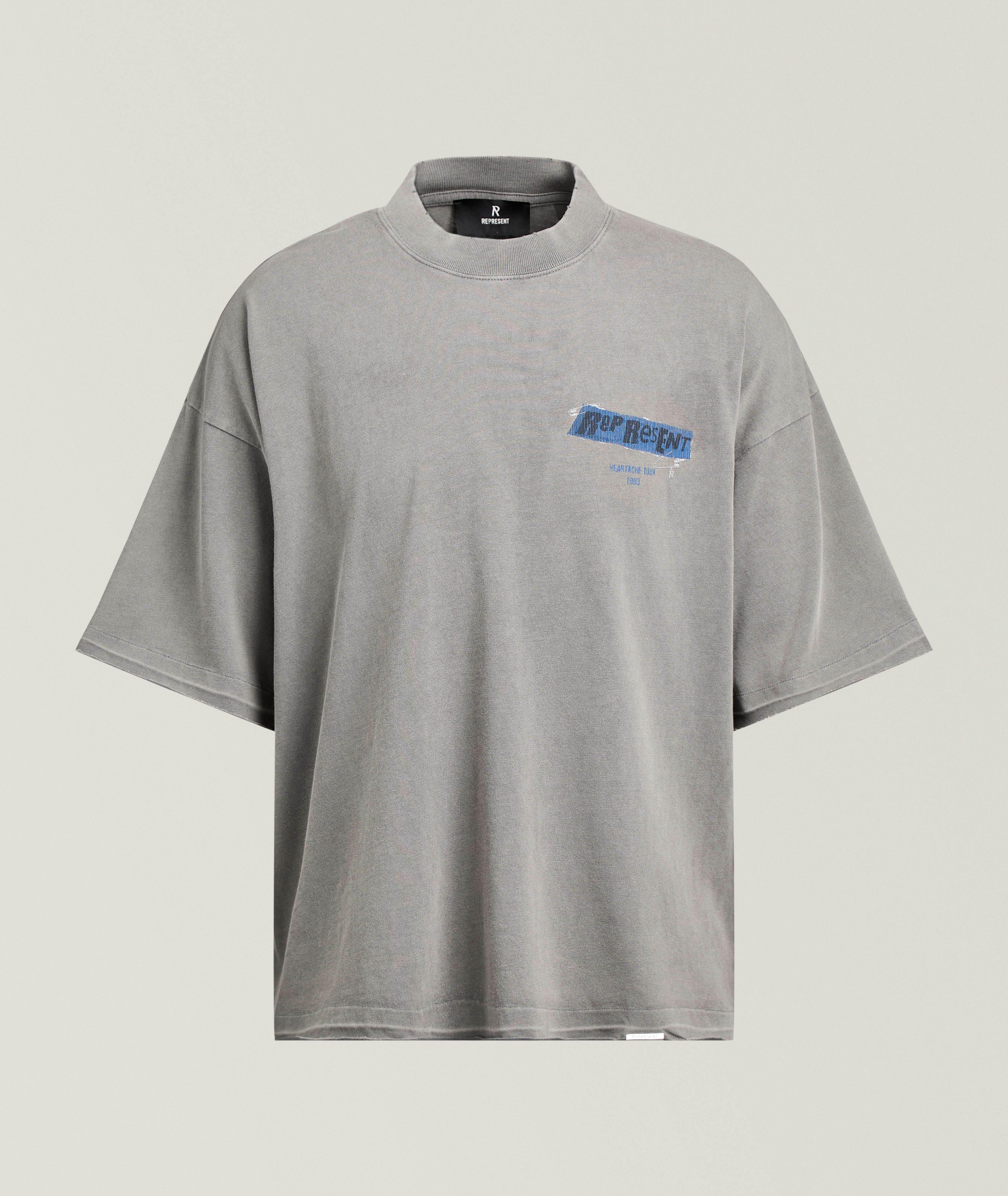 Represent Randsom Raw Hem Cotton T-Shirt