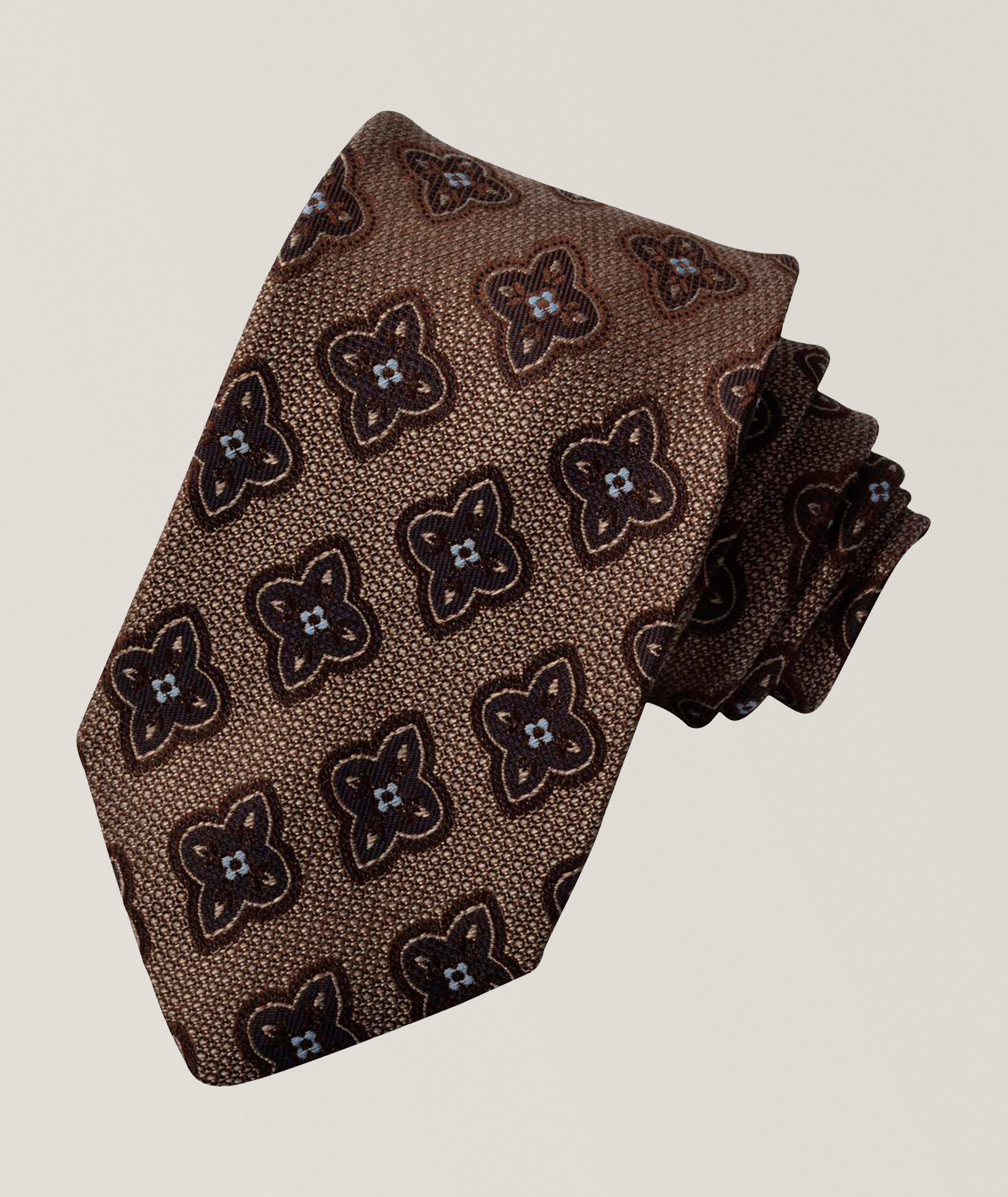 Dion Cravate en soie floral