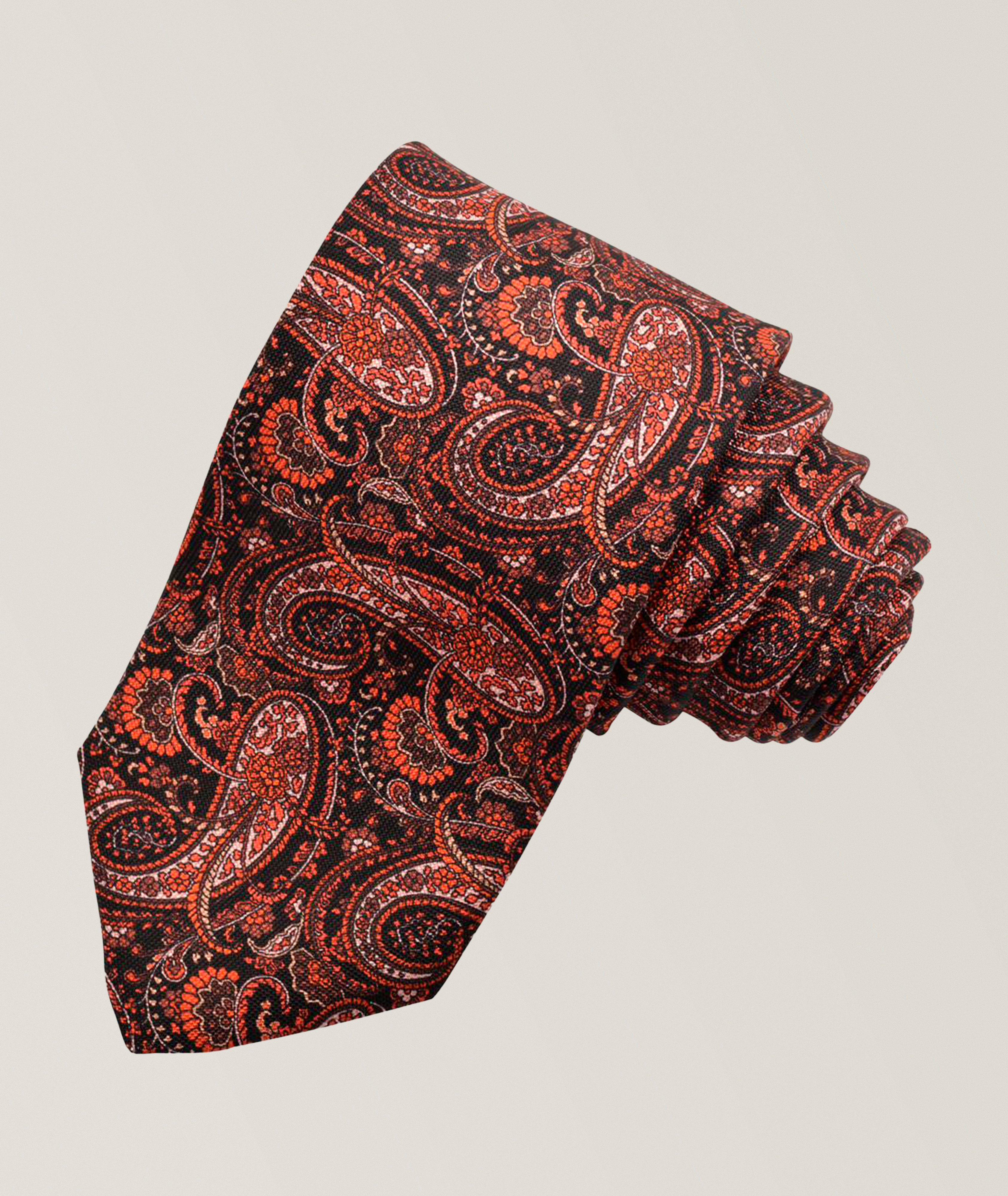 Dion Cravate en soie paisley