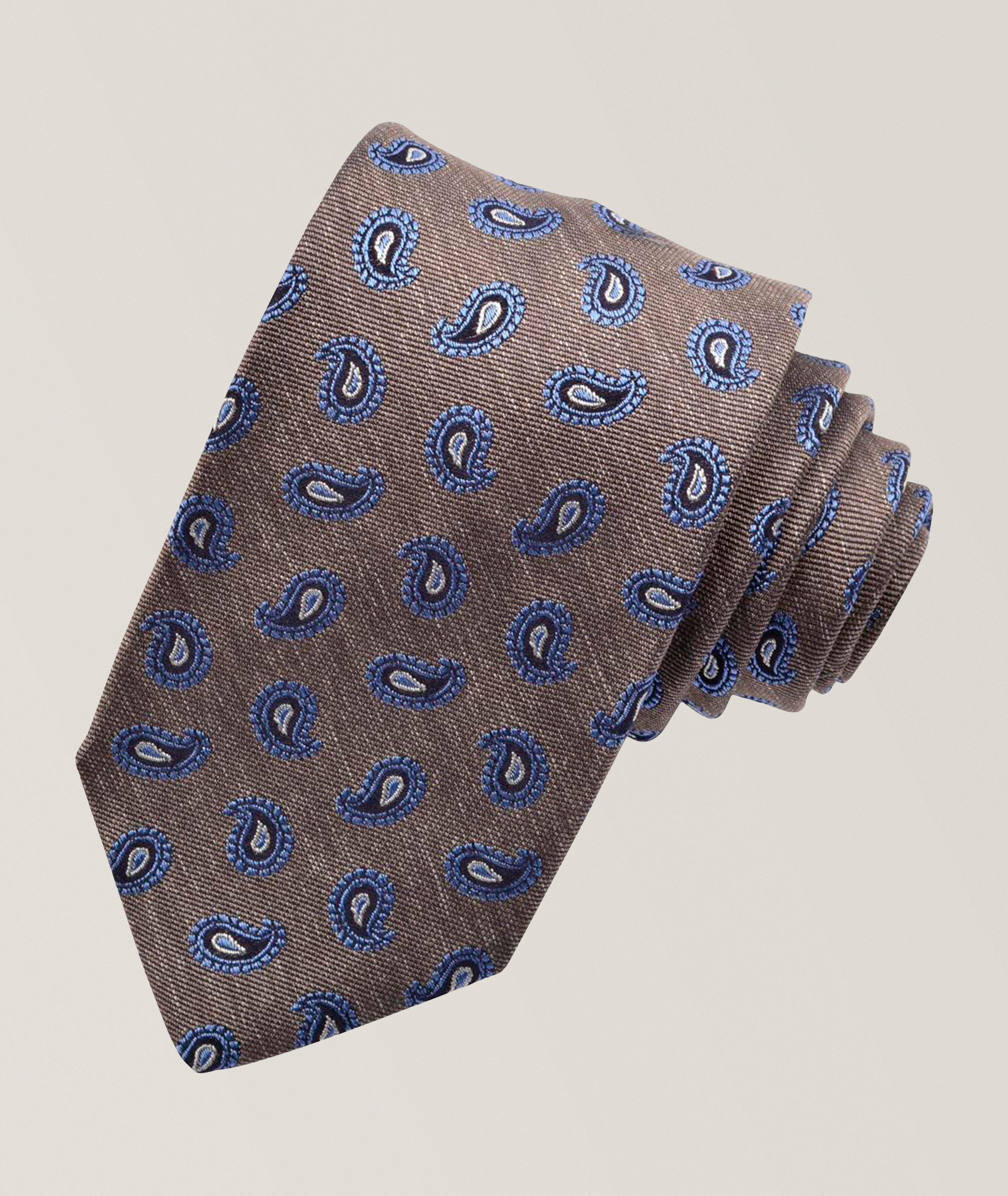 Dion Cravate en soie paisley