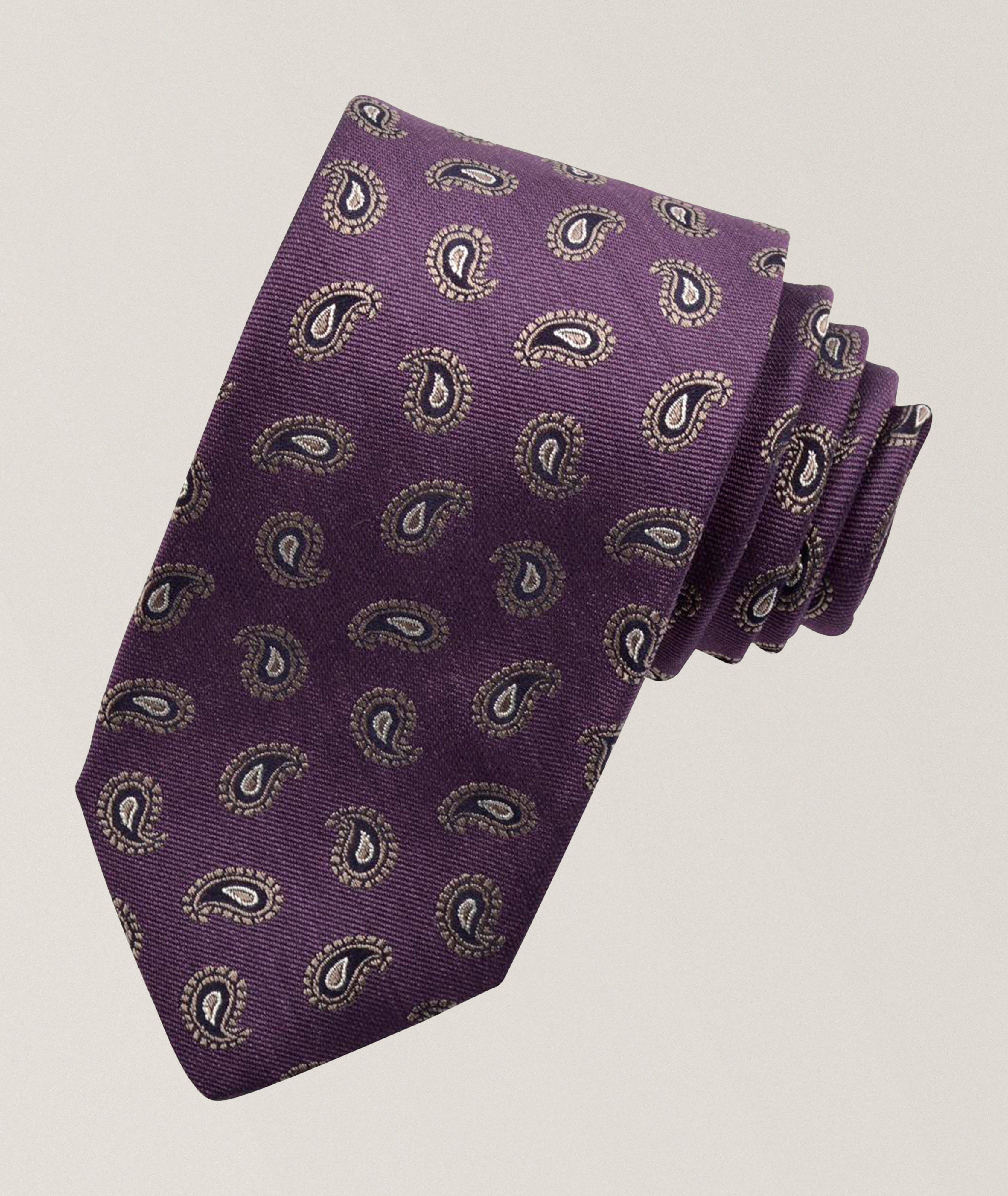 Dion Cravate en soie paisley