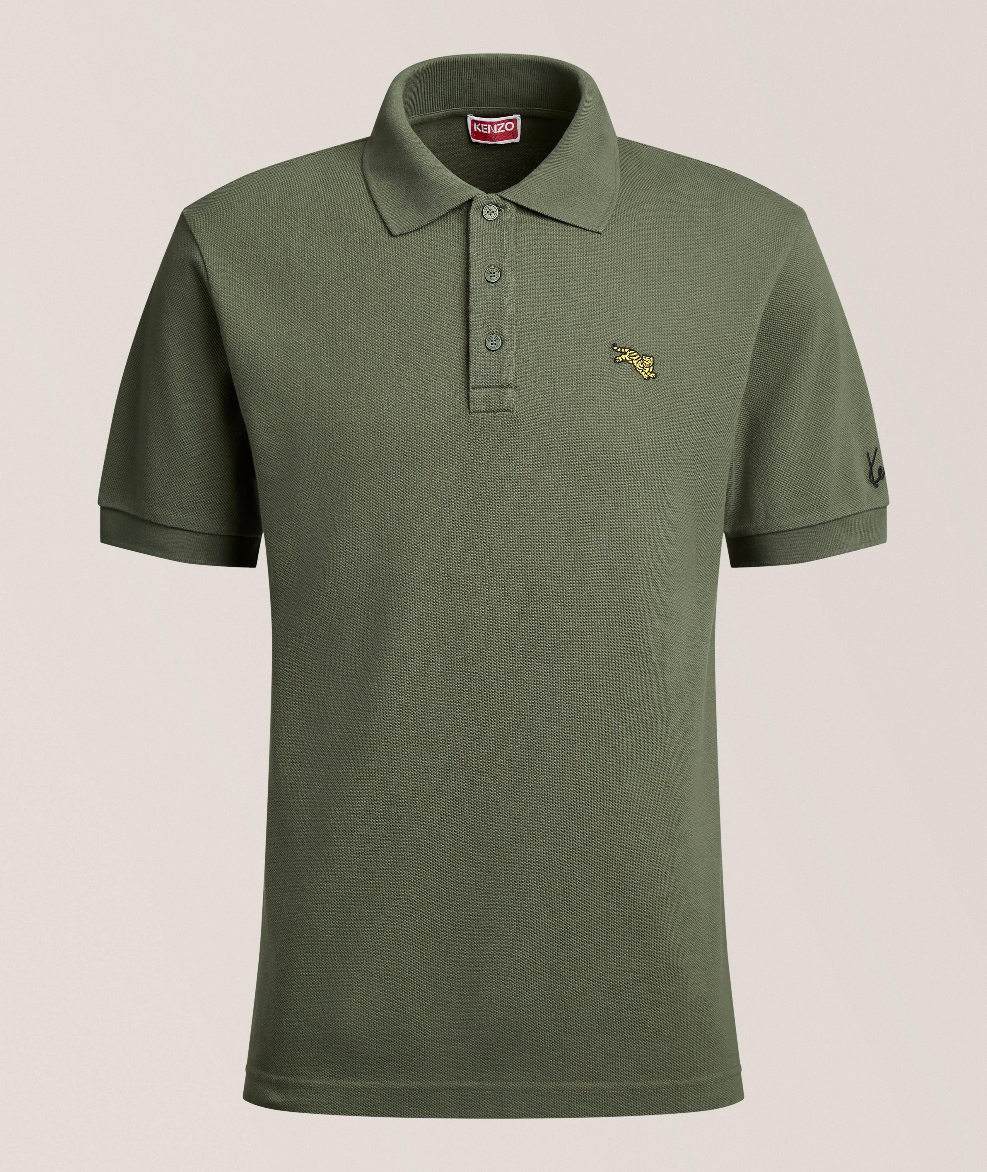 Polo piqué coton tigre bondissant KENZO image 0