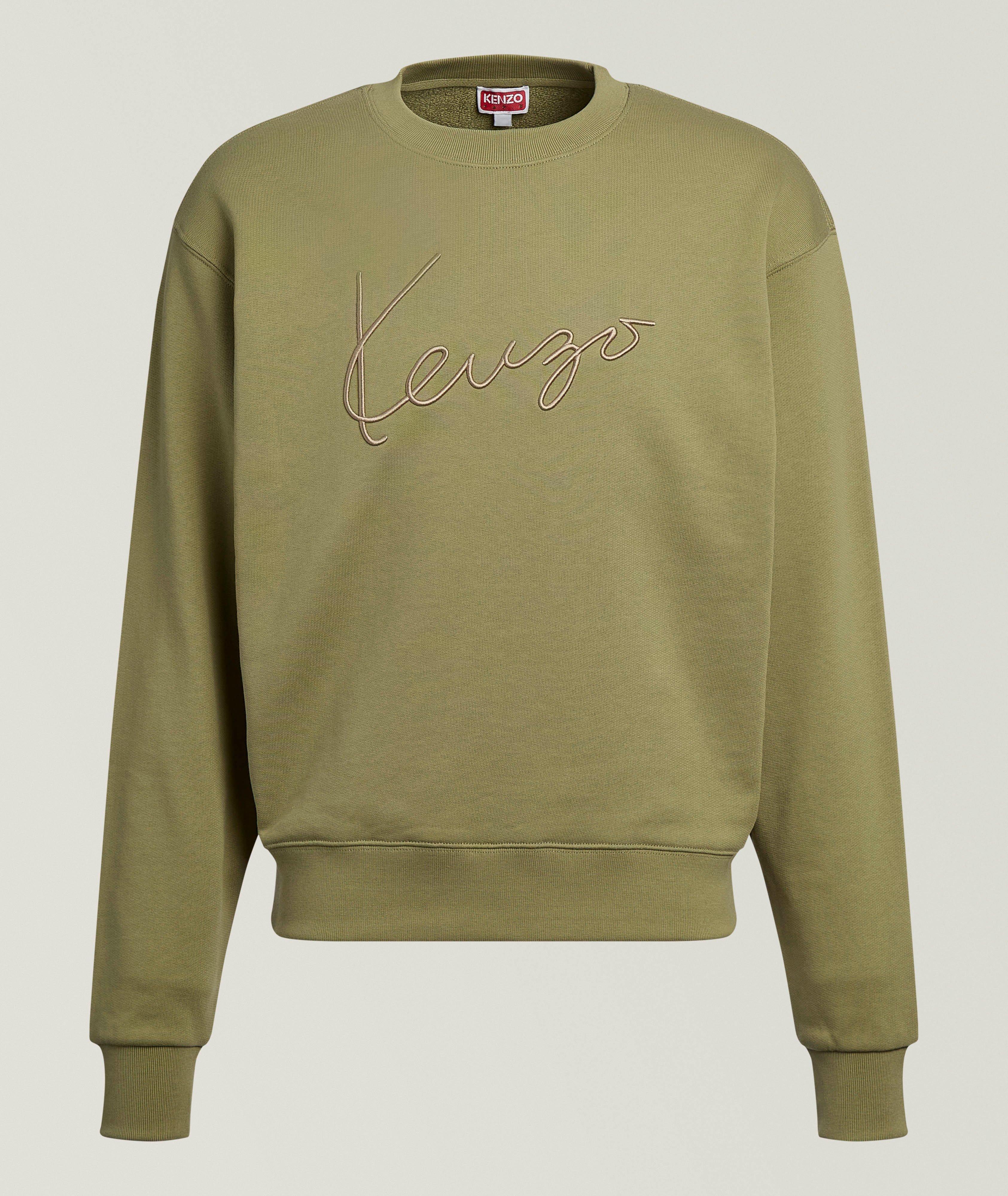 Kenzo Embroidered Signature Cotton Sweatshirt