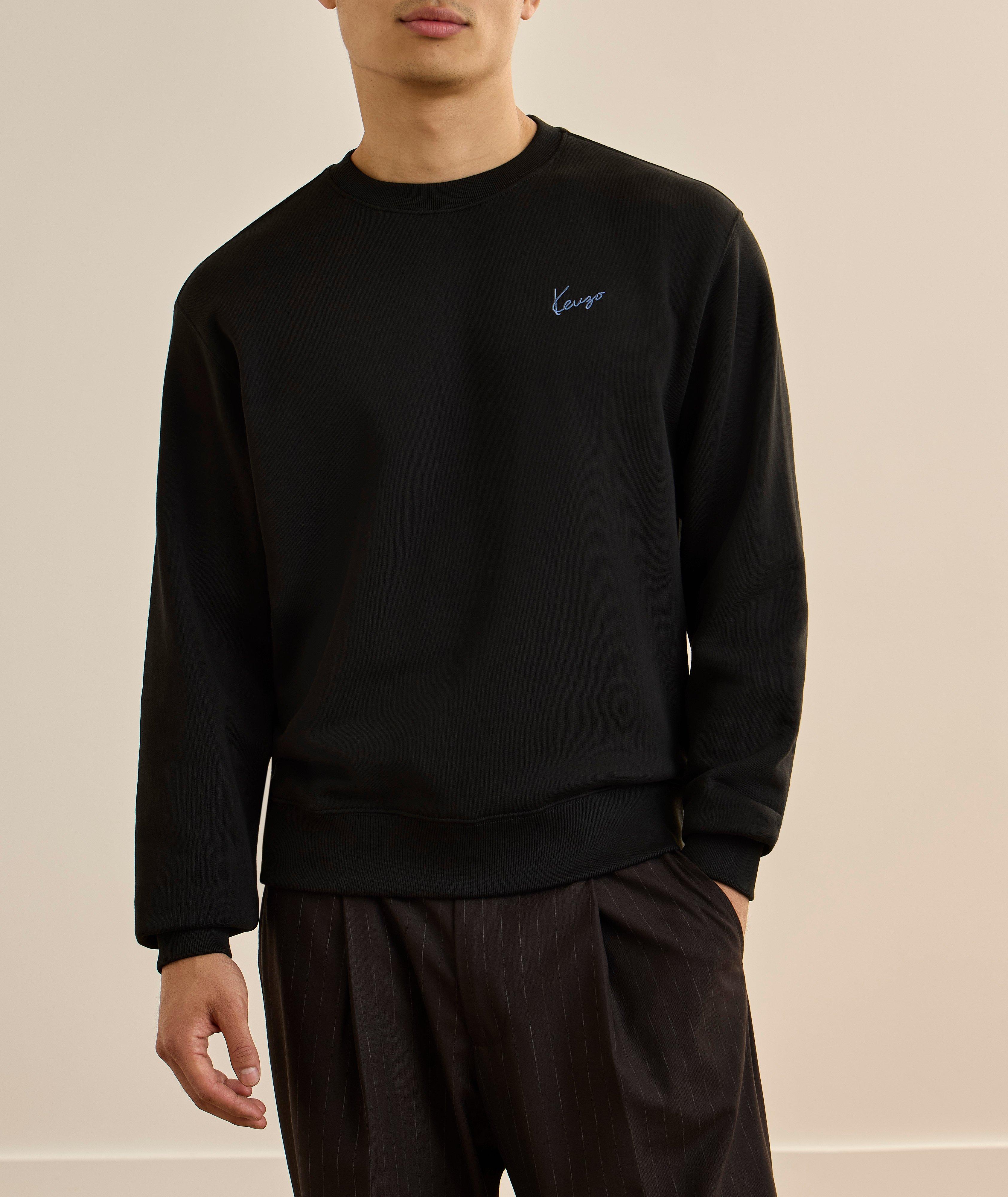Kenzo Embroidered Signature Cotton Sweatshirt | Sweaters & Knits