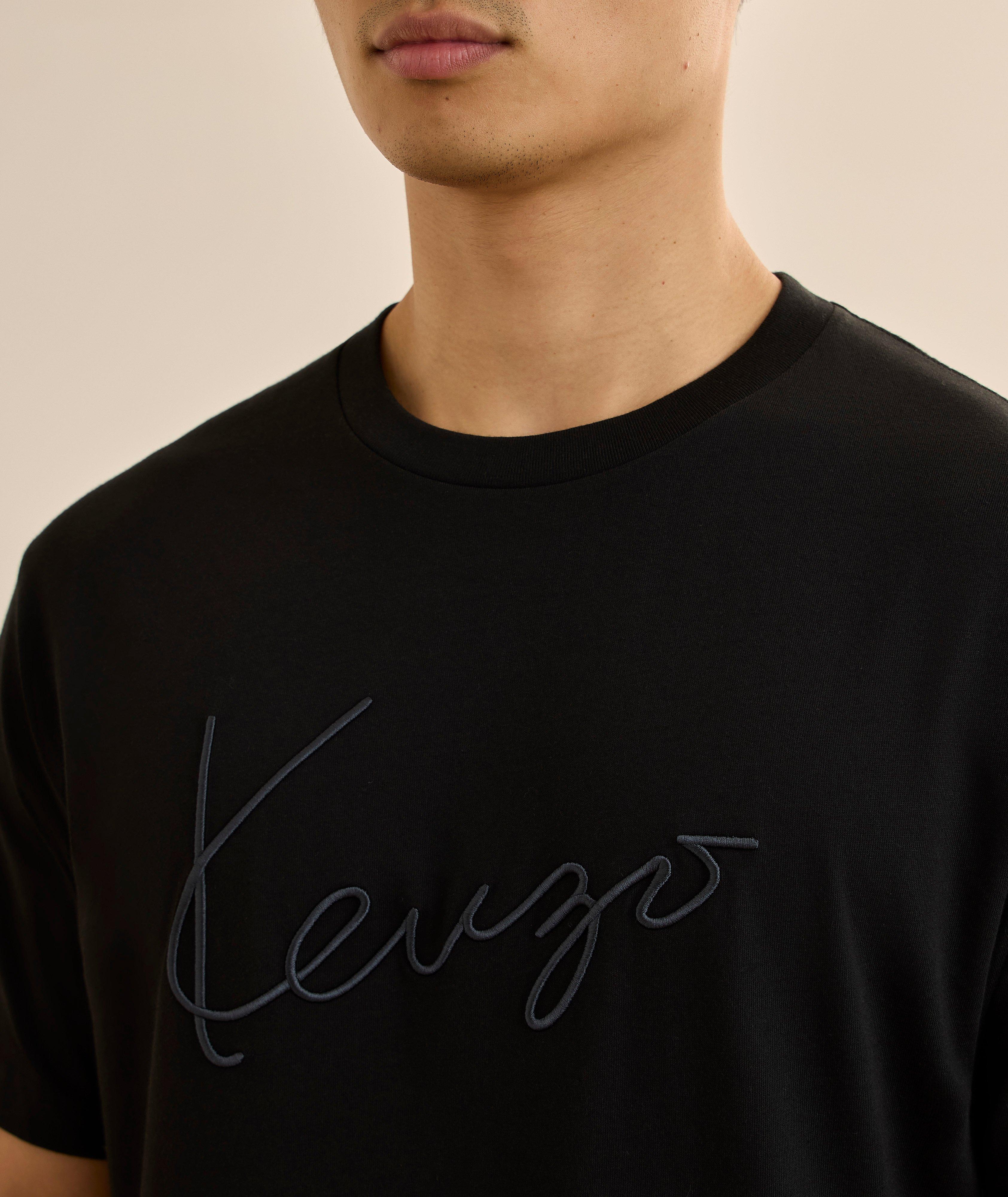 Embroidered Signature Cotton T-Shirt image 3