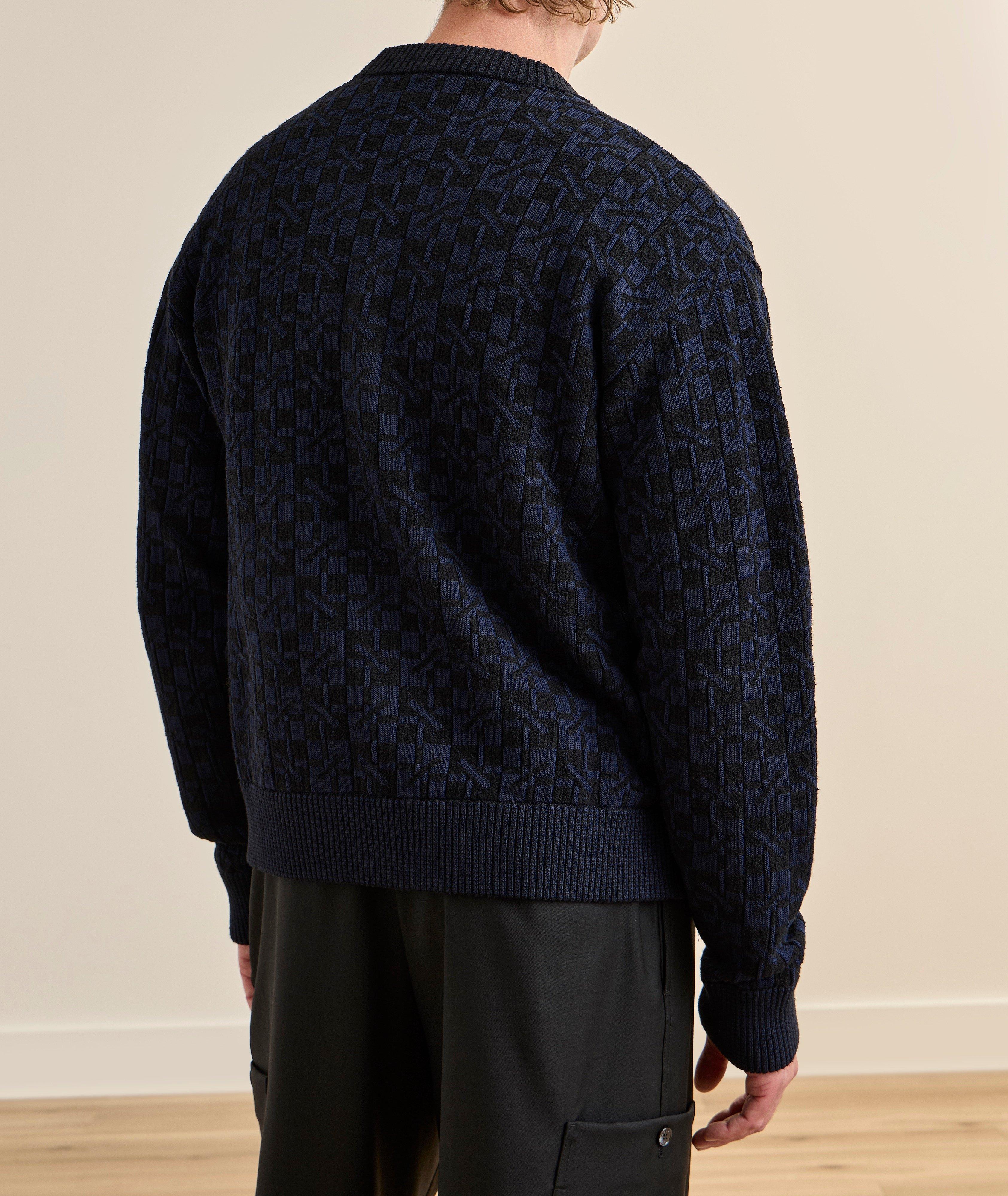 Cardigan coton-mélange jacquard Kenzogram image 2