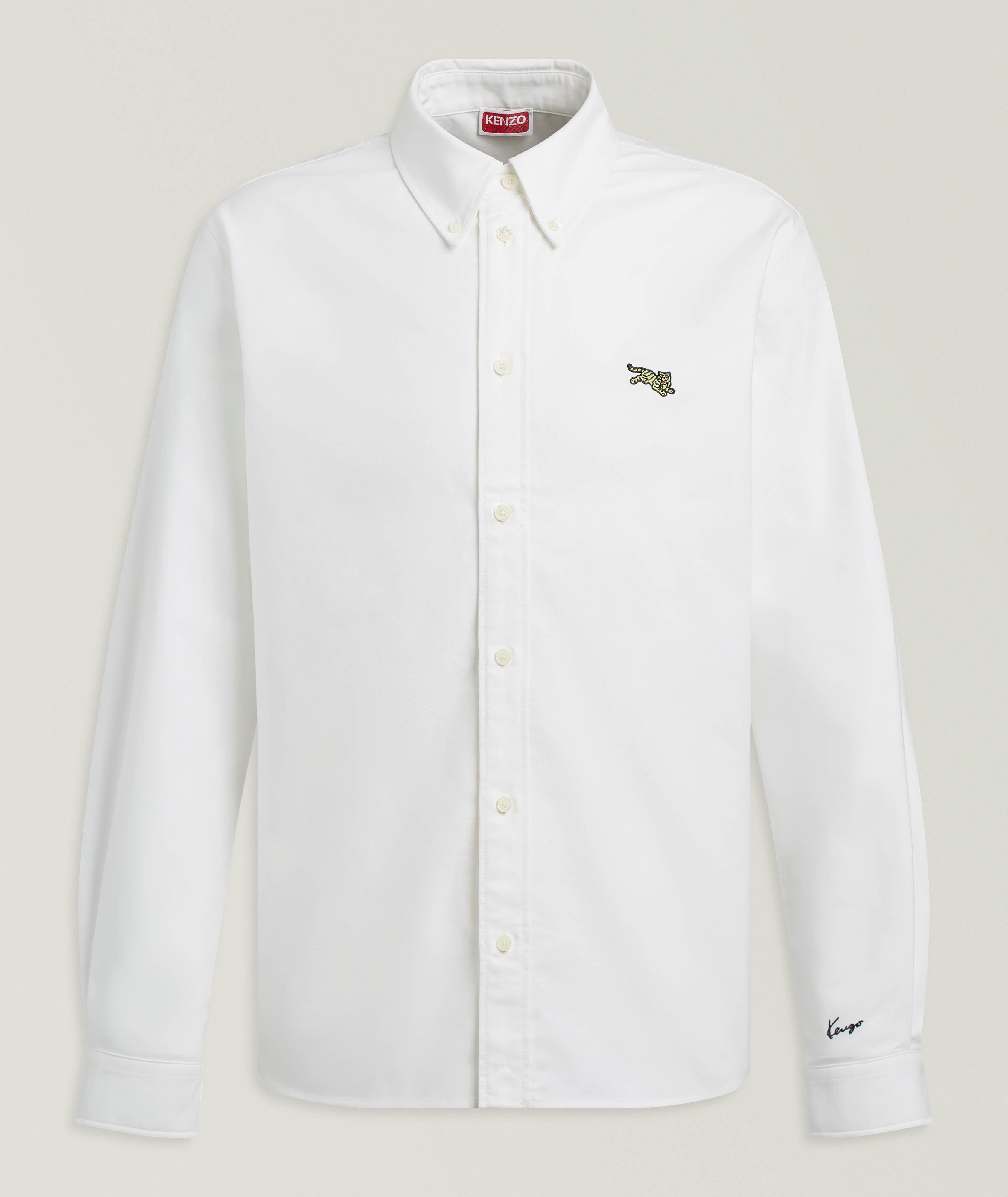 Kenzo KENZO Jumping Tiger Cotton Oxford Shirt