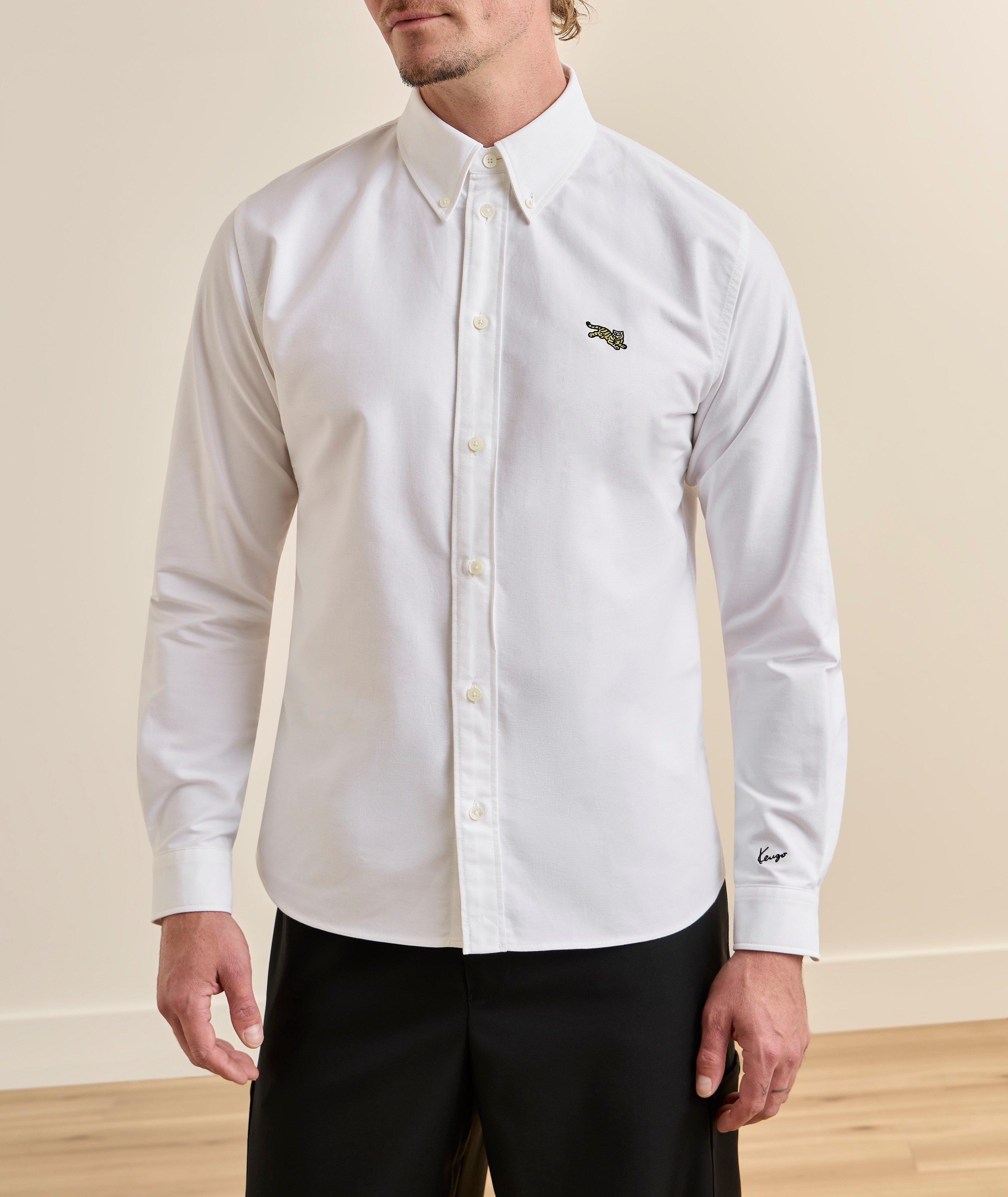 Chemise Oxford coton tigre bondissant KENZO image 1