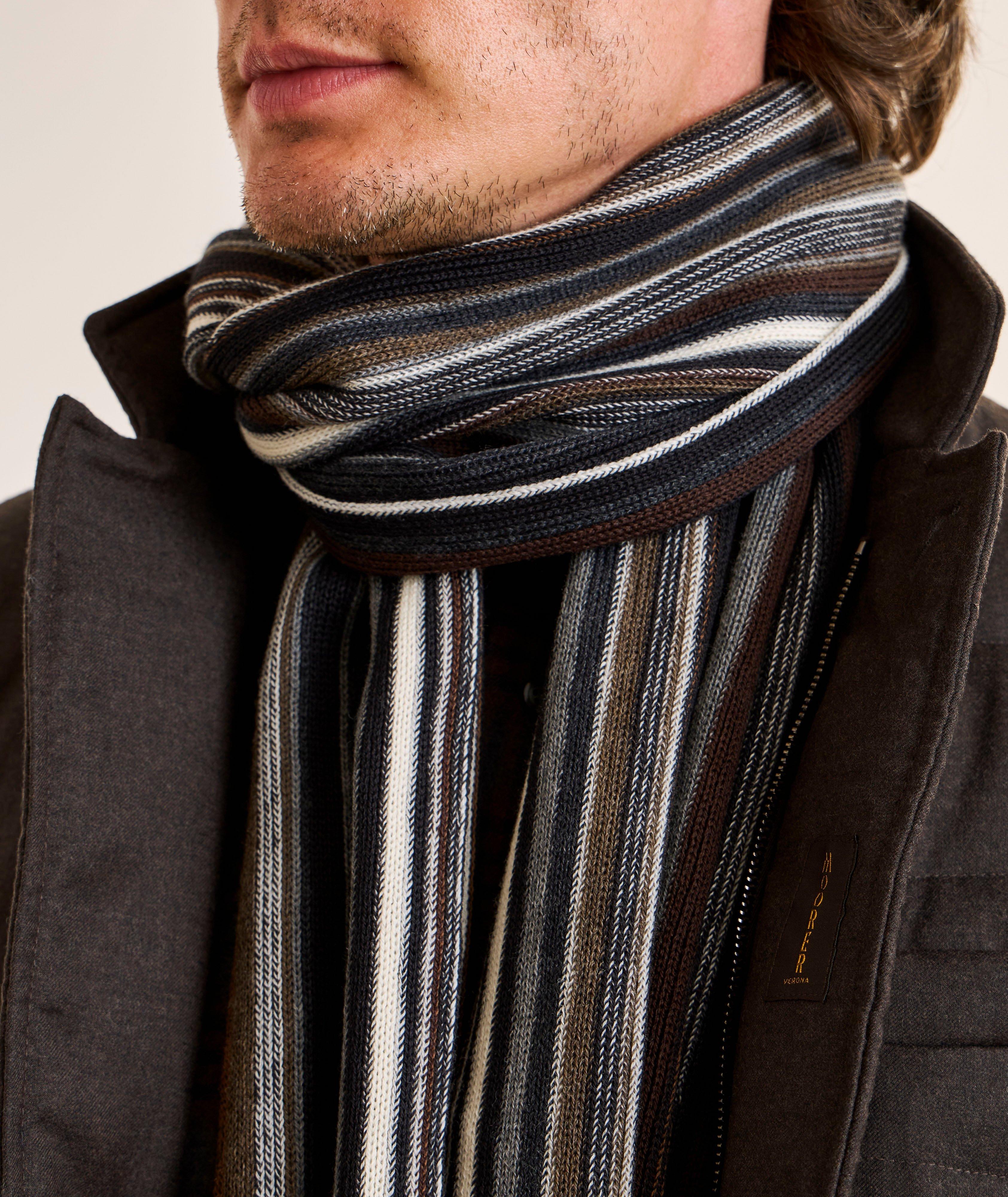 Stripe Virgin Wool Scarf image 2
