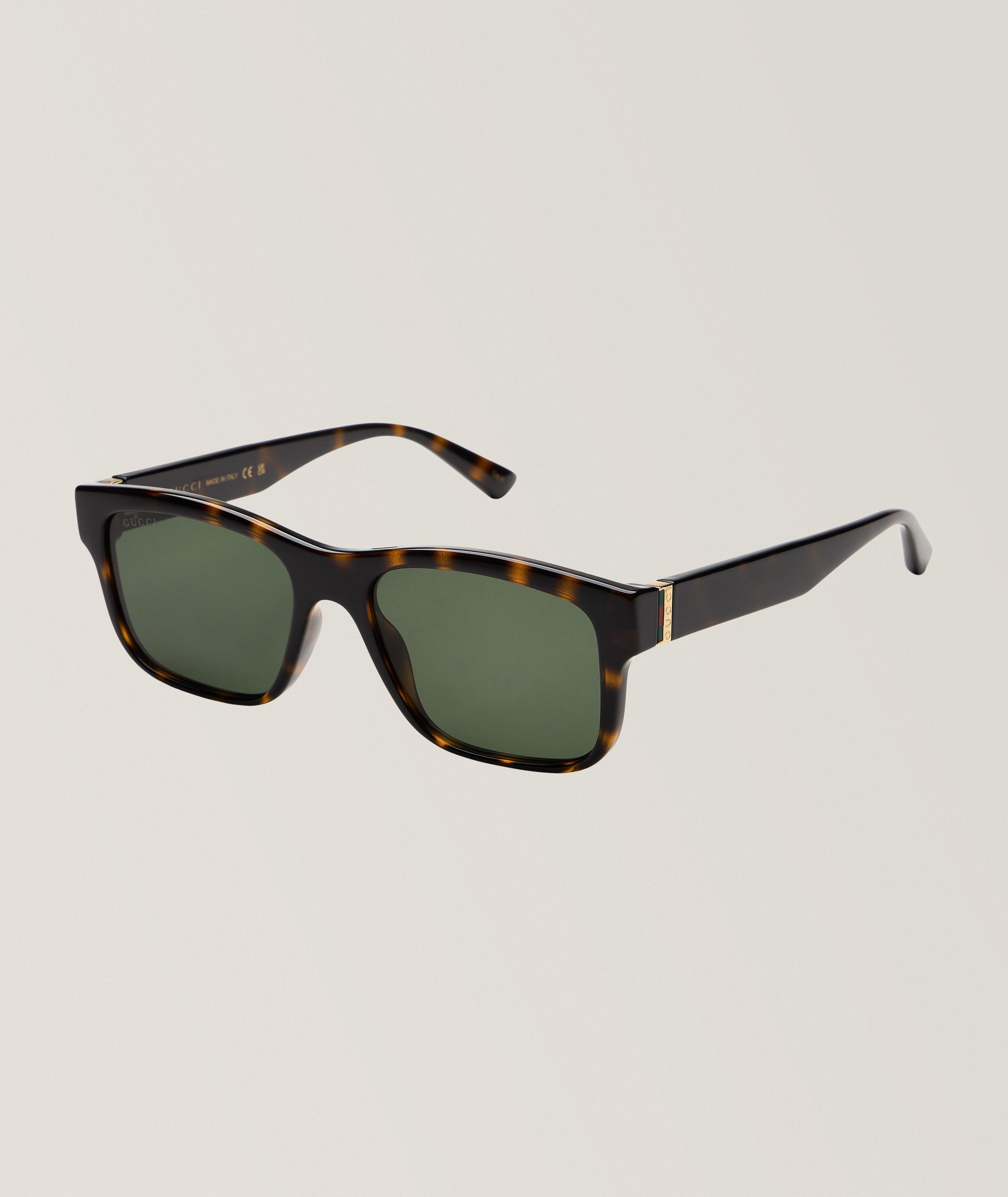 Lunettes de soleil rectangle havane image 0