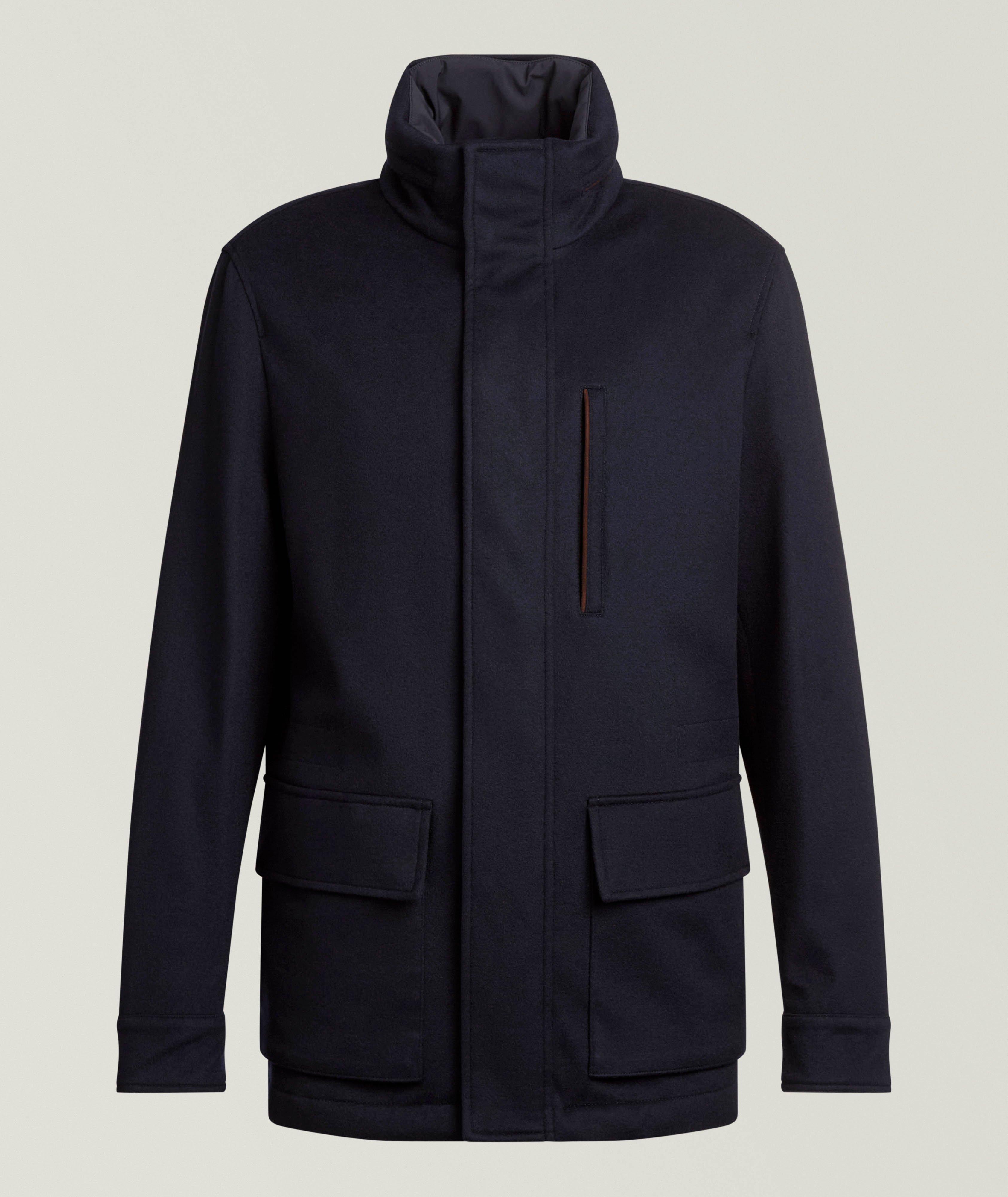 Paul & Shark PS NVY LP CASH CARCOAT