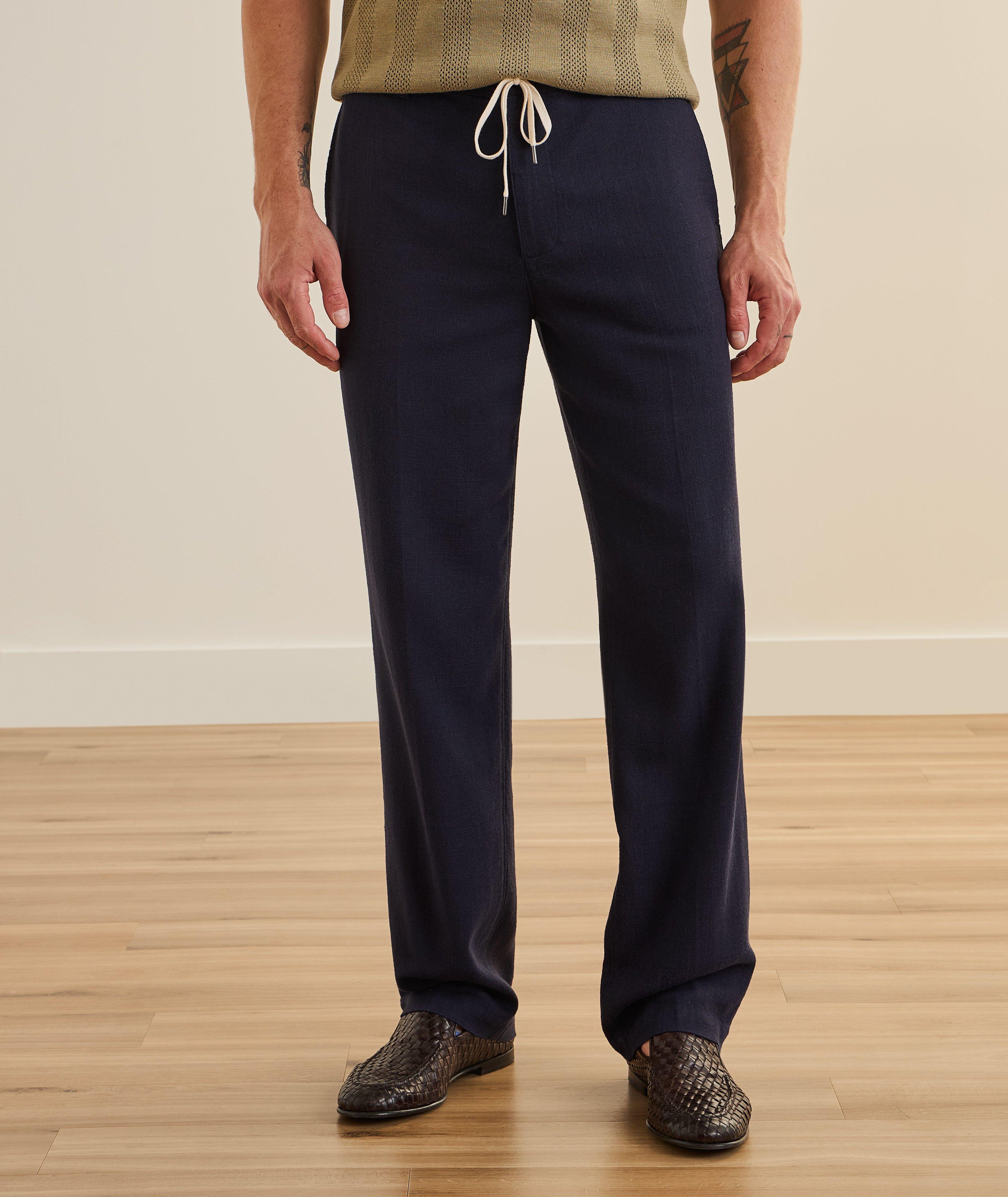 Tiano Viscose-Linen Drawstring Pants image 1