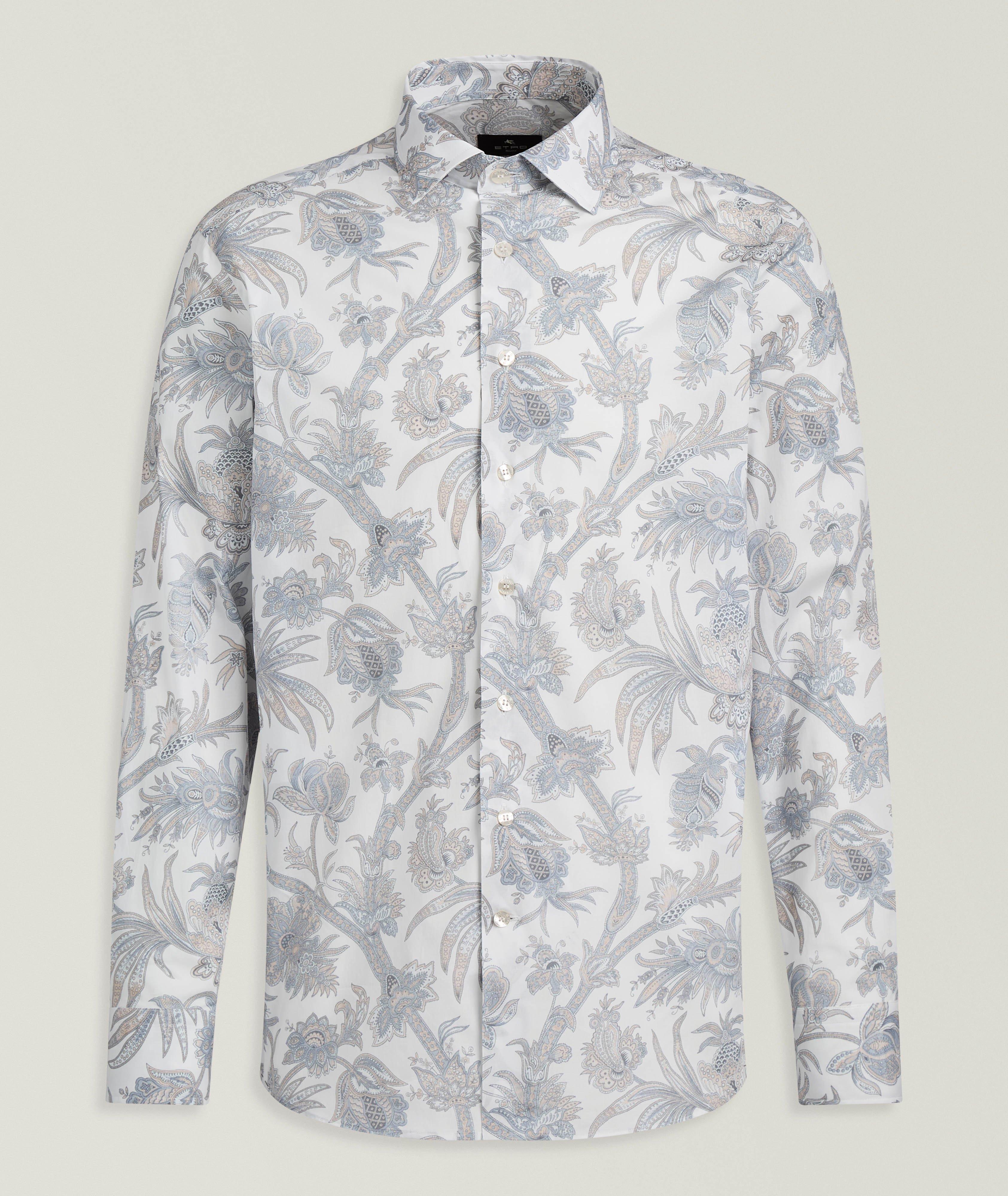 Etro Floral Stretch-Cotton Jersey Shirt
