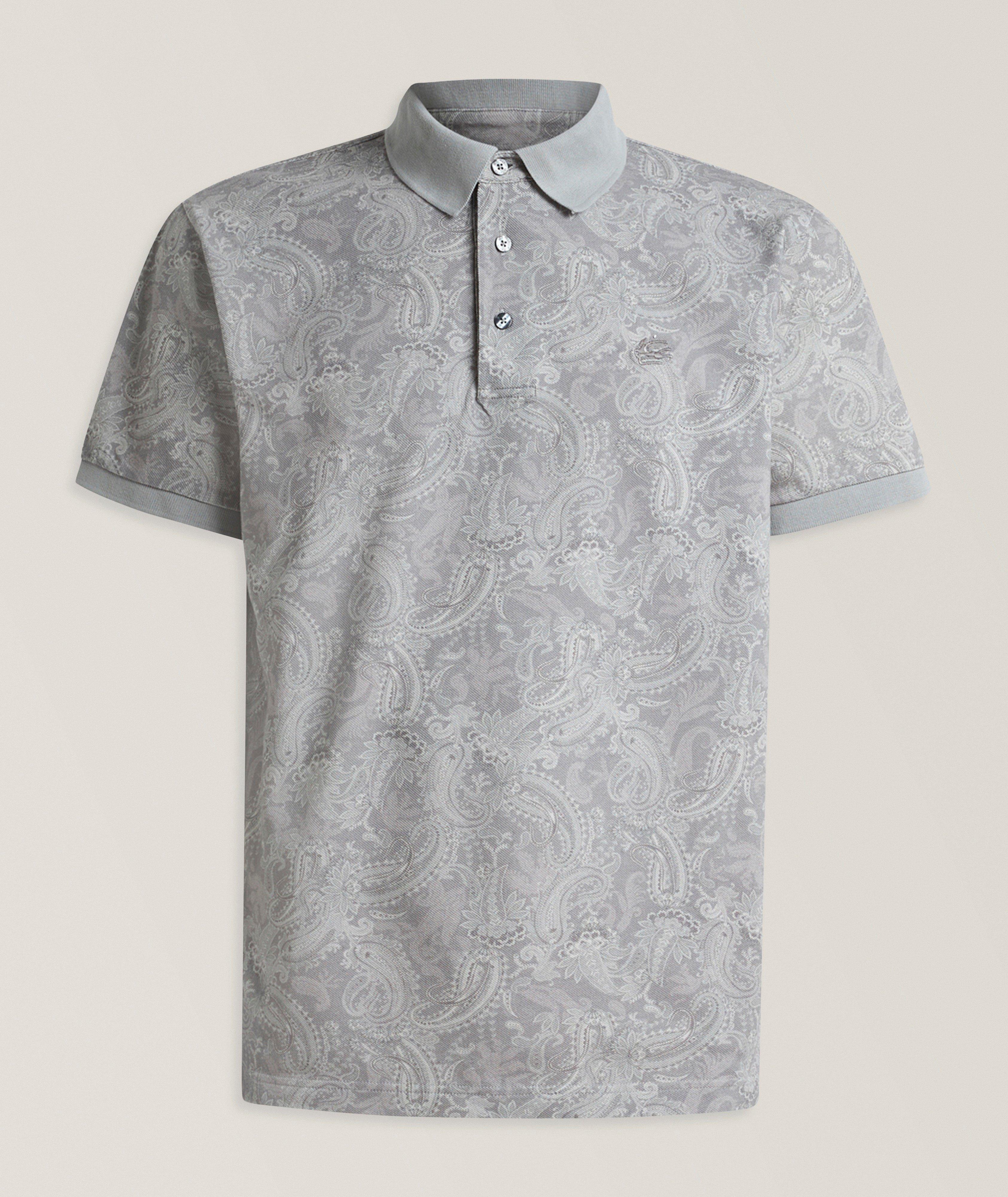 Etro Roma Paisley Cotton Polo