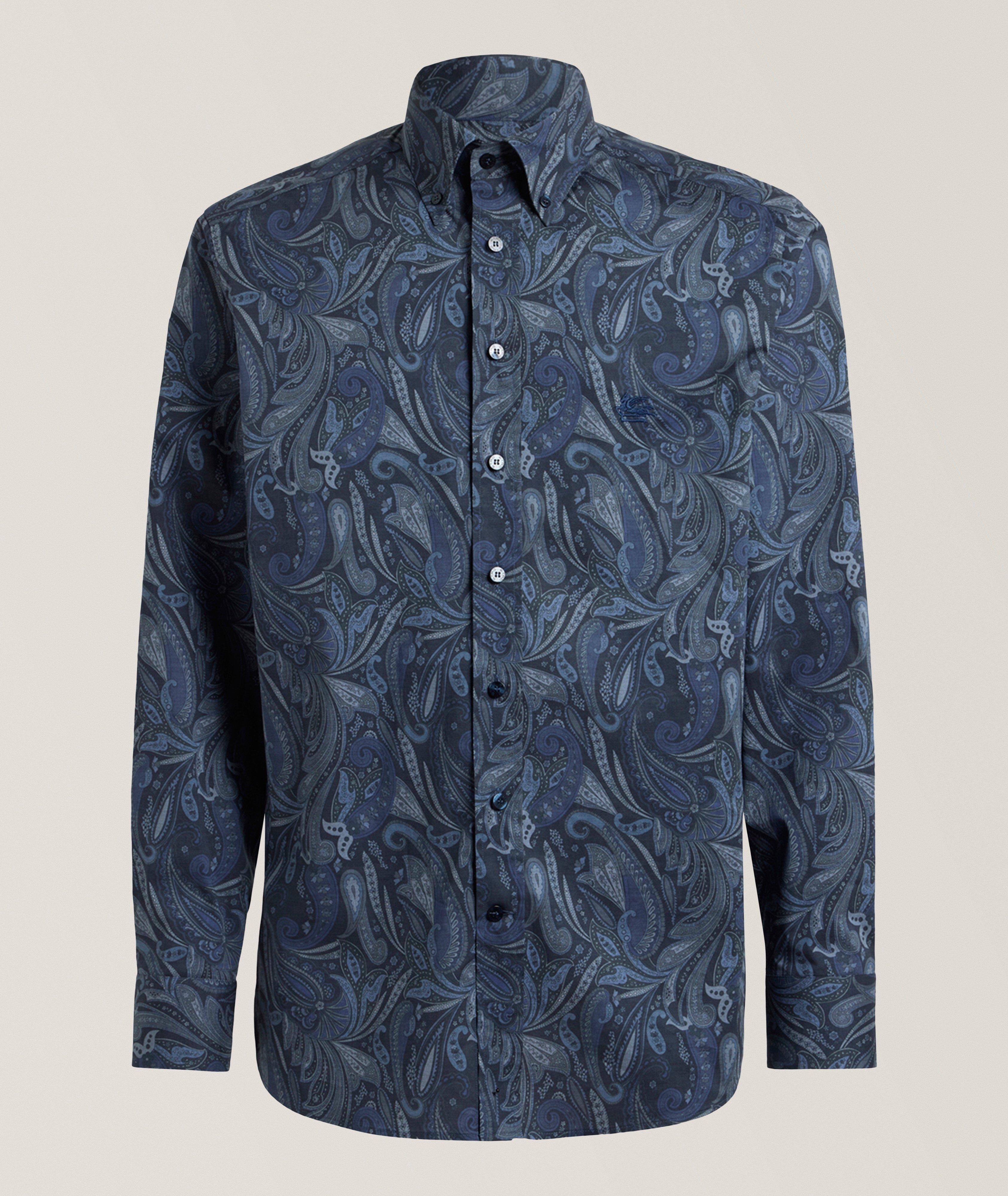 Etro Paisley Stretch-Cotton Shirt