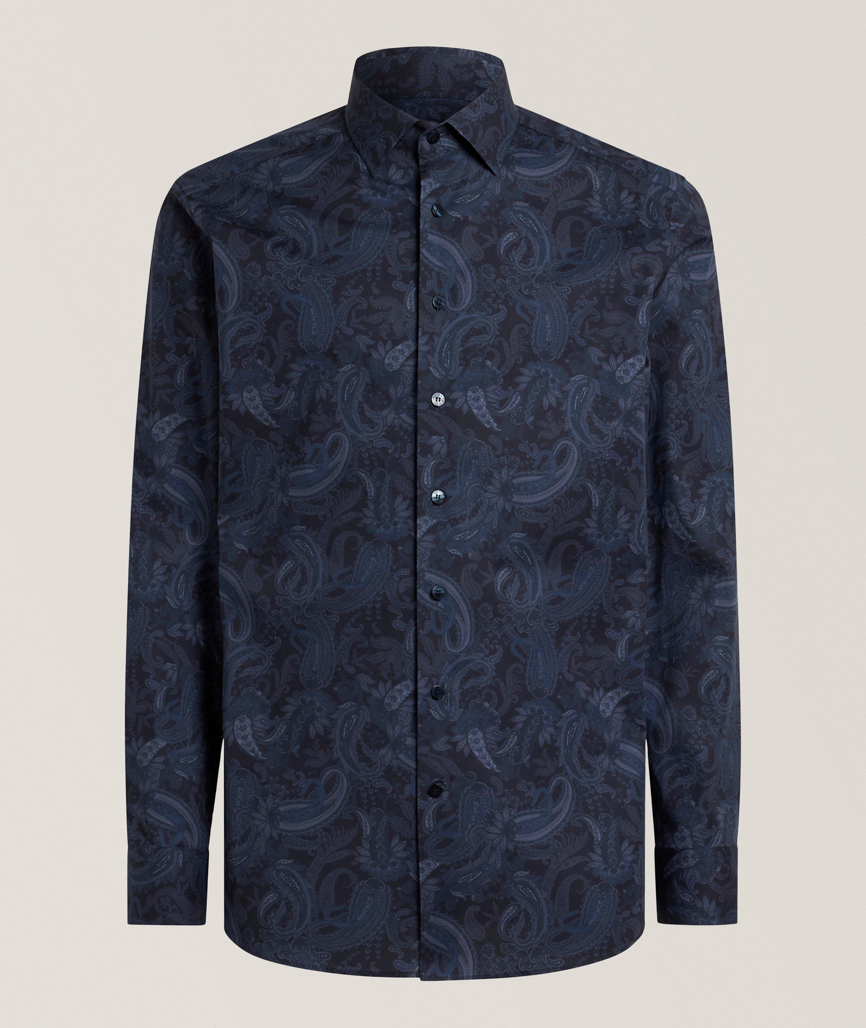 Etro Roma Paisley Stretch-Cotton Shirt 