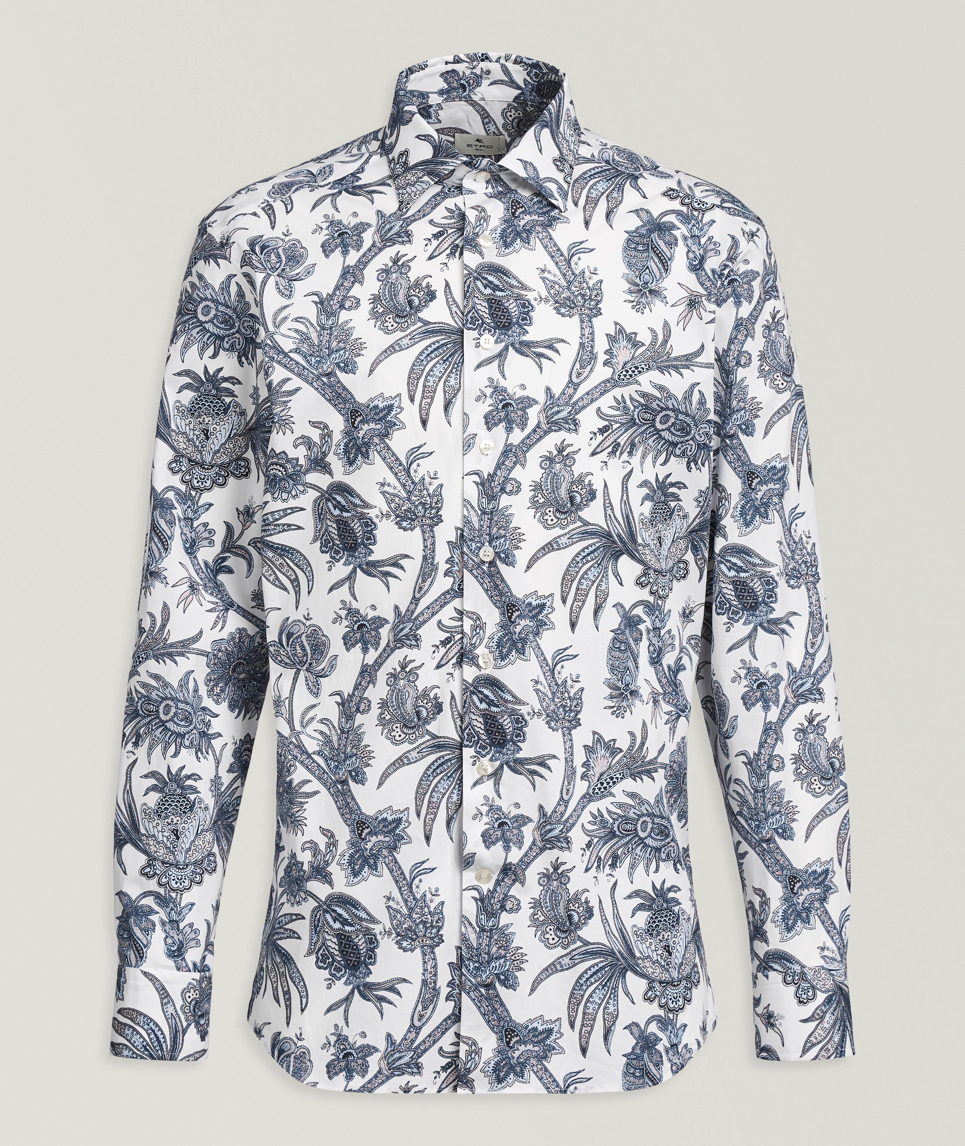 Etro Floral Stretch-Cotton Jersey Shirt