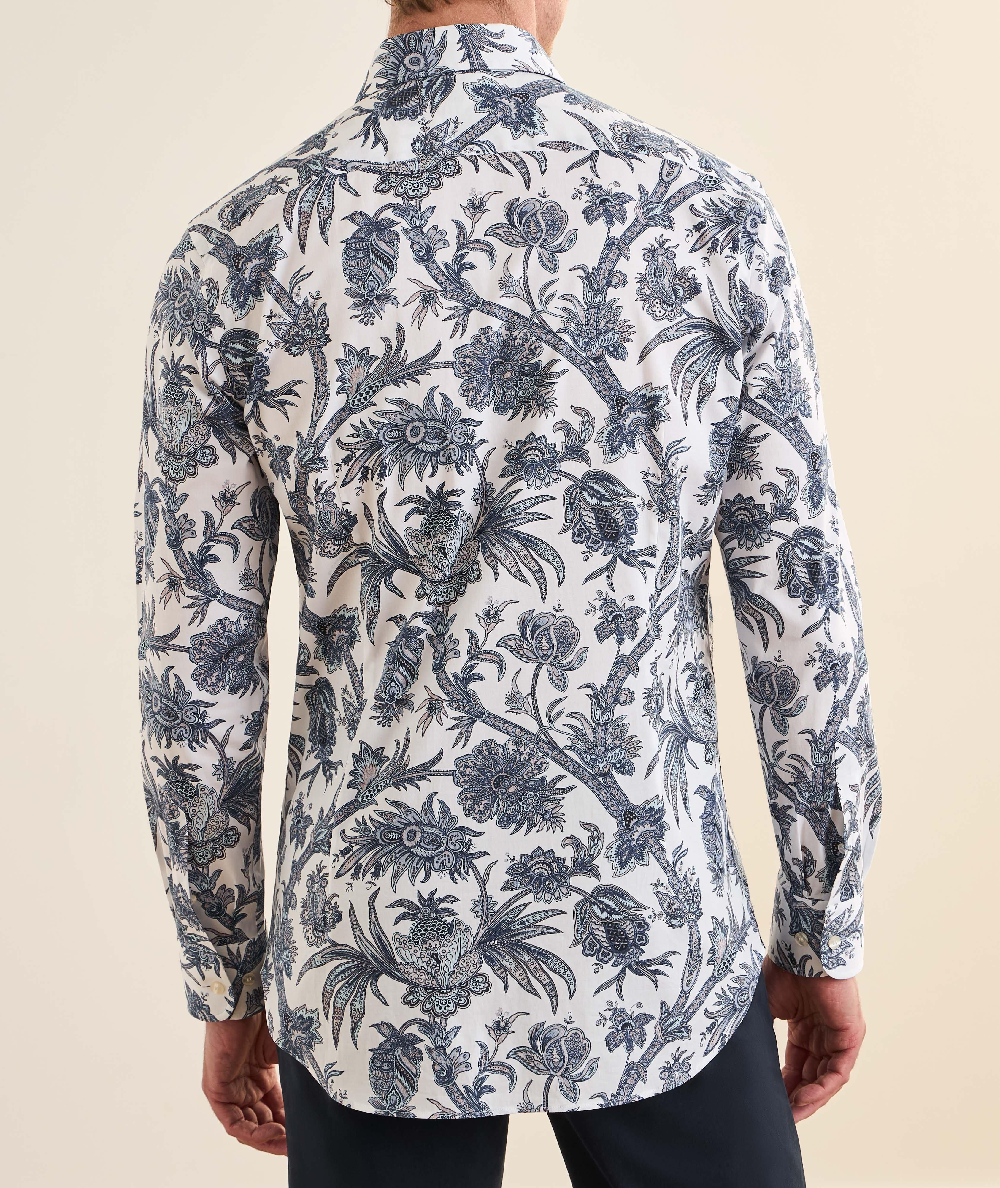 Chemise jersey coton-extensible floral image 2