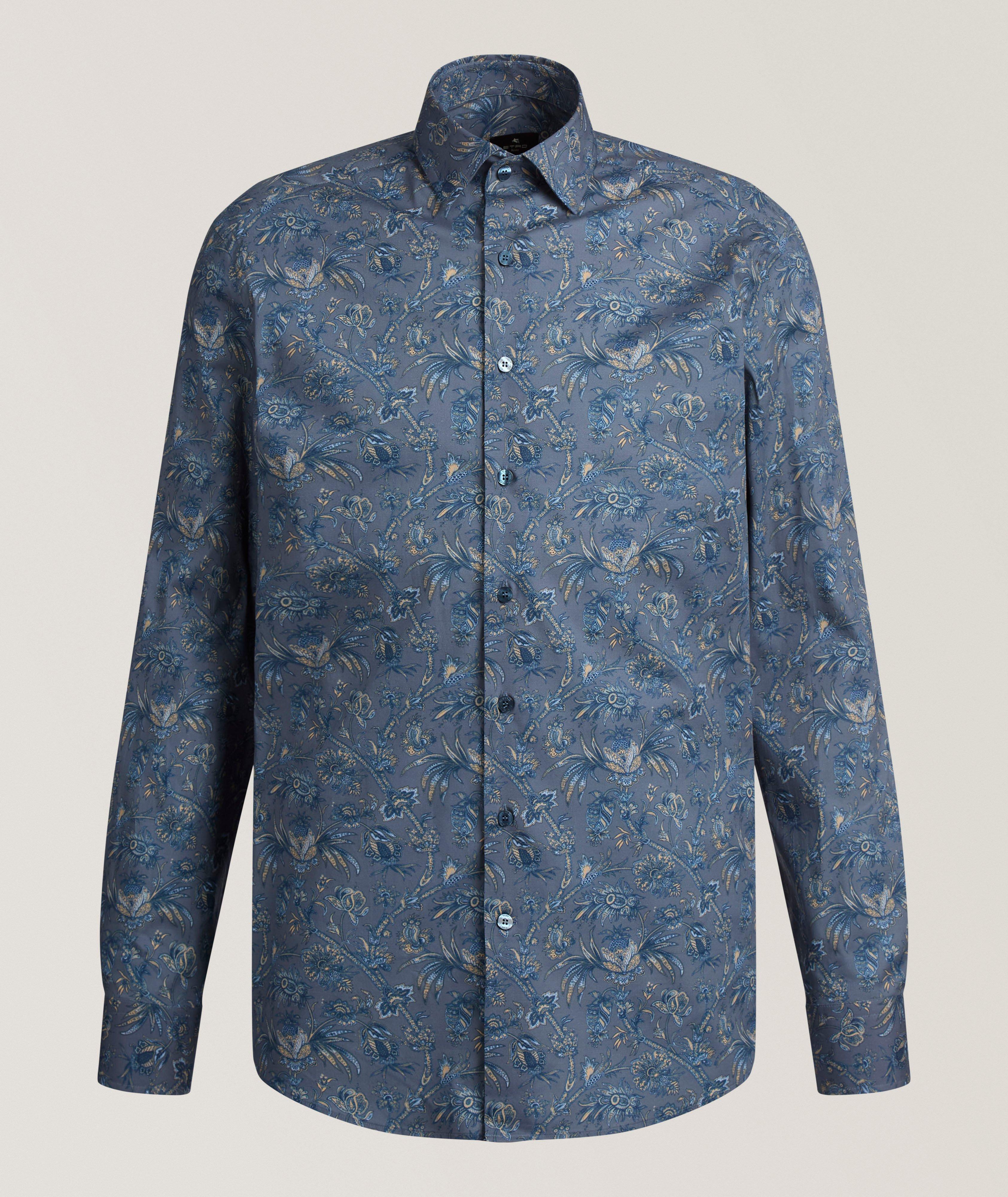 Etro Floral Stretch-Cotton Shirt