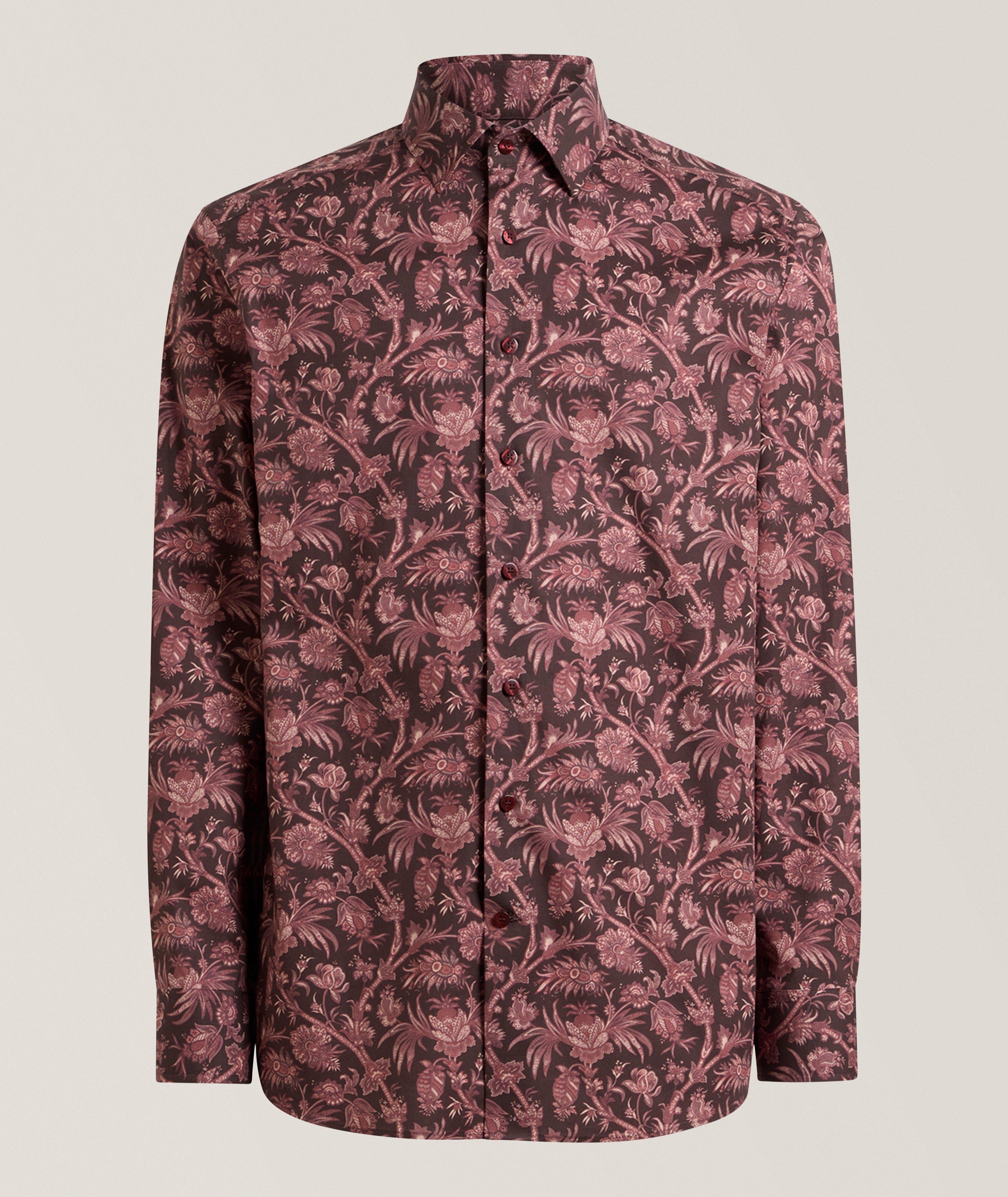Etro Paisley Floral Stretch-Cotton Shirt