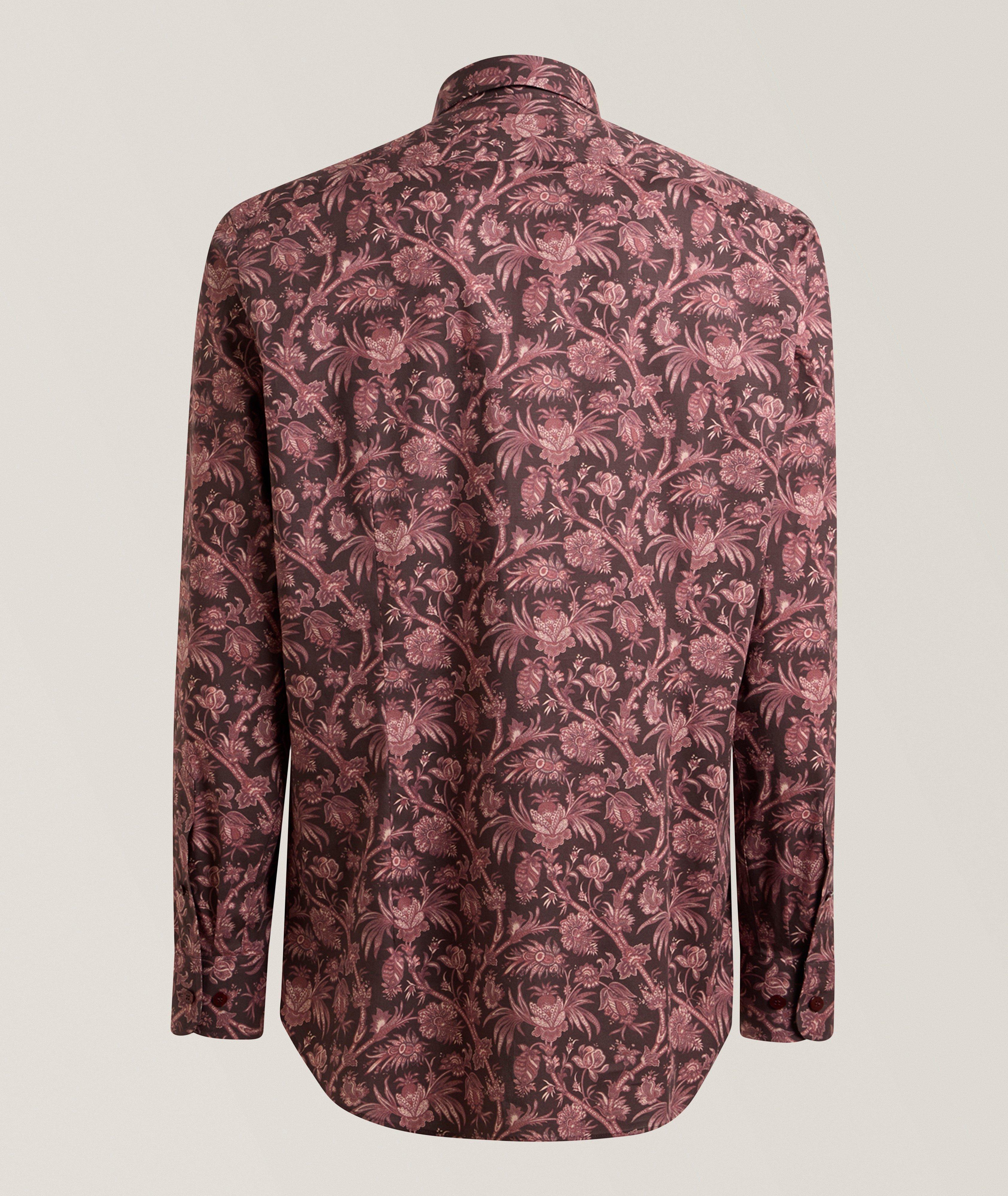 Paisley Floral Stretch-Cotton Shirt image 1