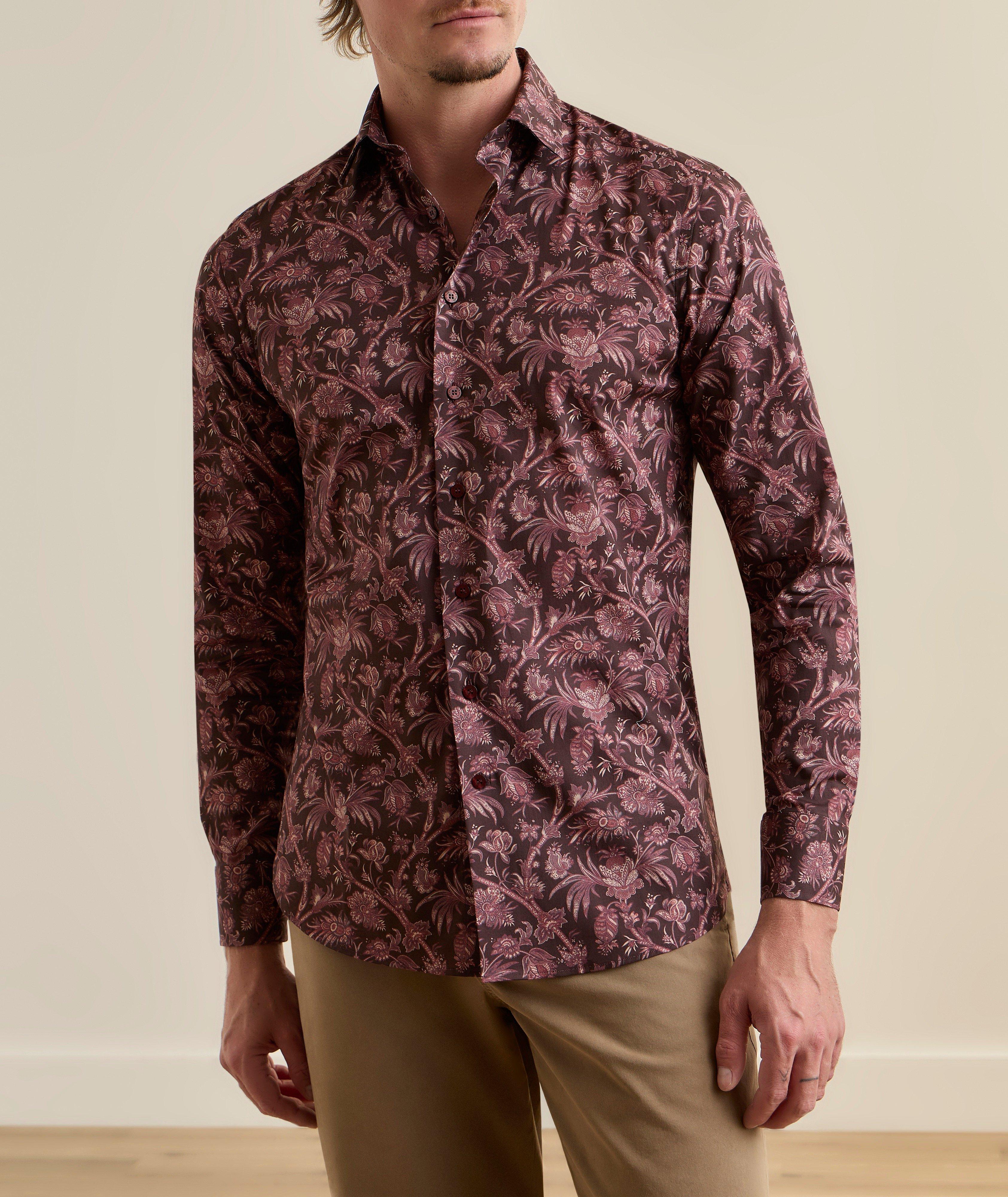 Paisley Floral Stretch-Cotton Shirt image 2