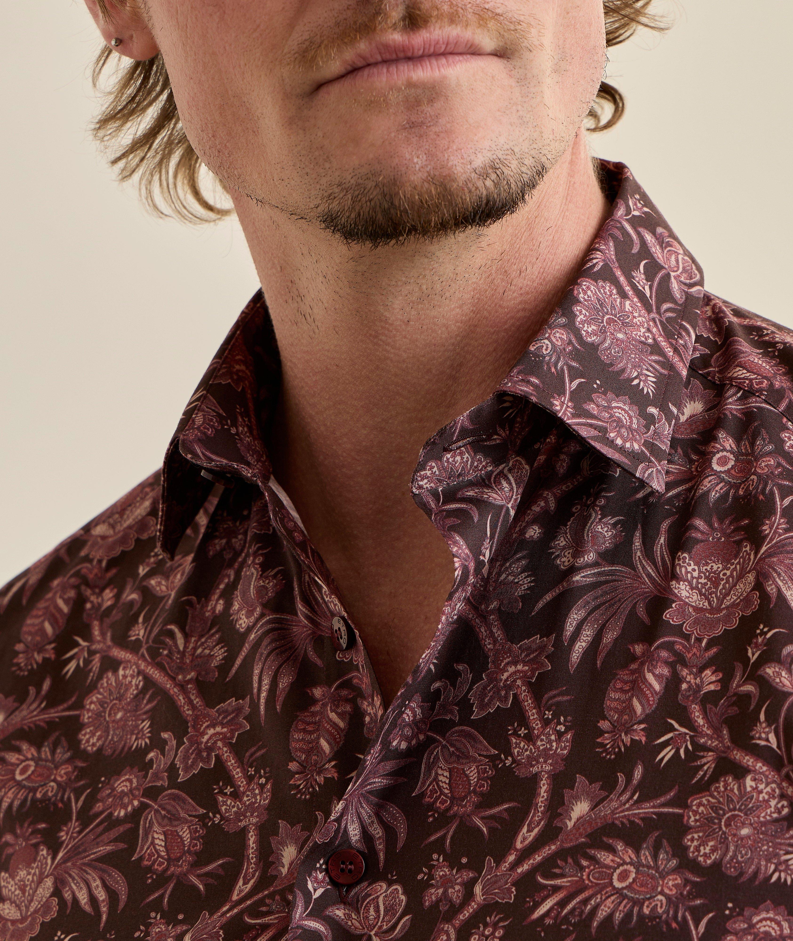 Paisley Floral Stretch-Cotton Shirt image 4