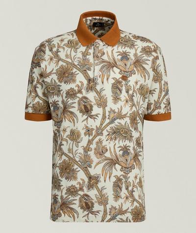 Etro - Floral-Print Cotton Polo 